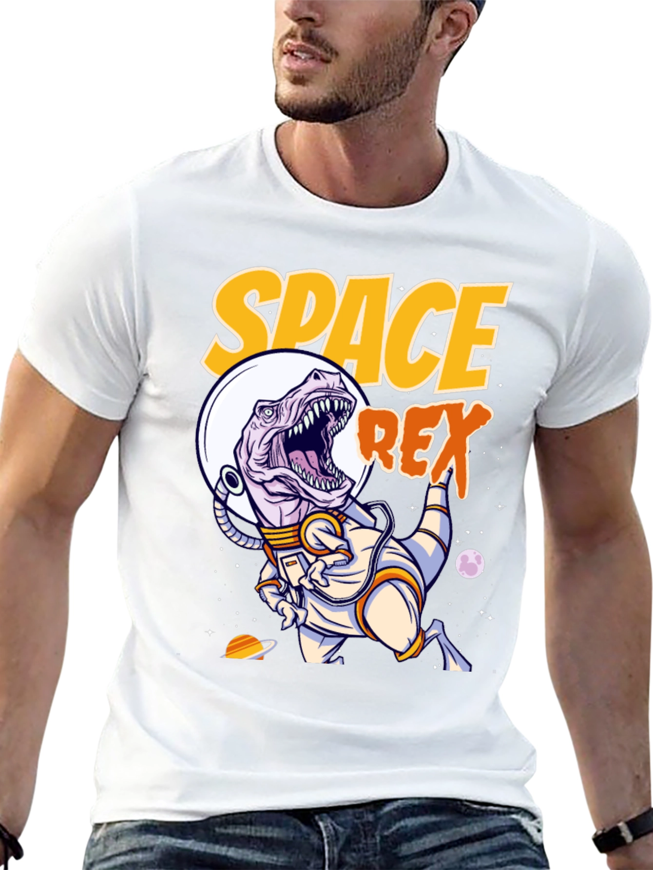 Space Rex T-Shirt - Astronaut Dinosaur Tee