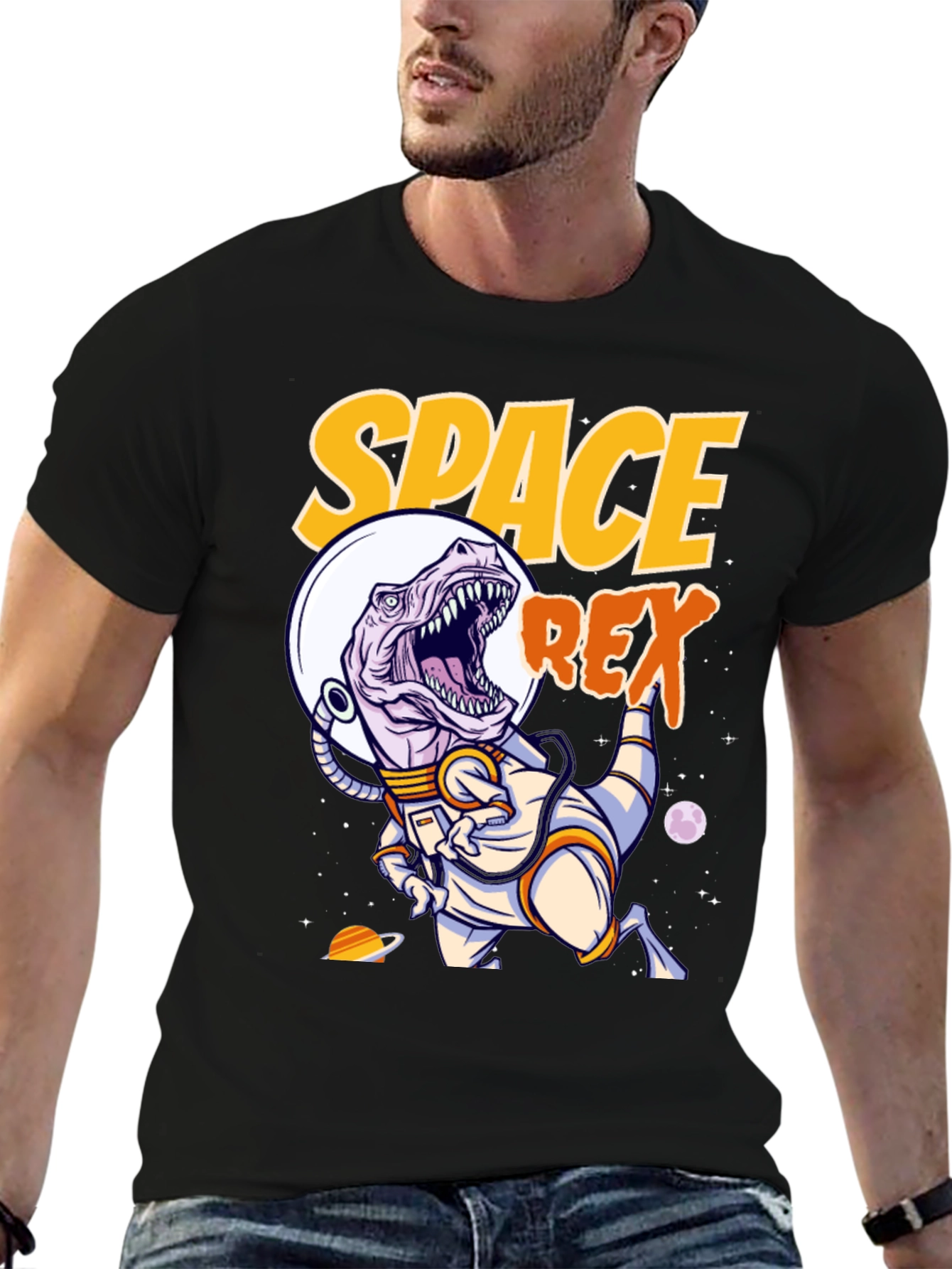Space Rex T-Shirt - Astronaut Dinosaur Tee
