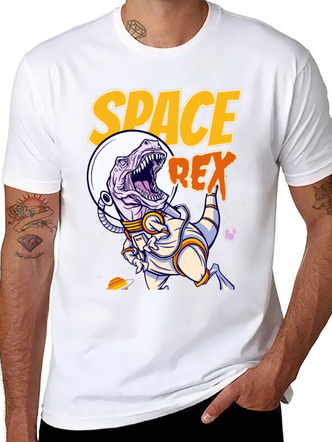 Space Rex T-Shirt - Astronaut Dinosaur Tee