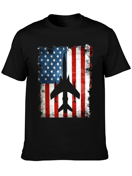 American Flag Airplane T-Shirt