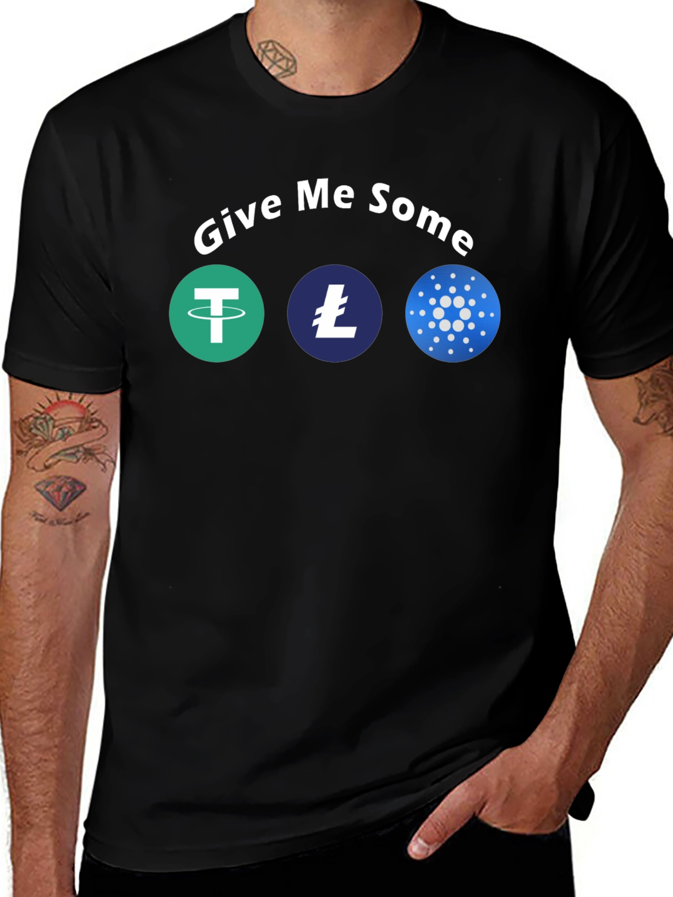 Give Me Some Crypto T-Shirt - Fun Cryptocurrency Tee