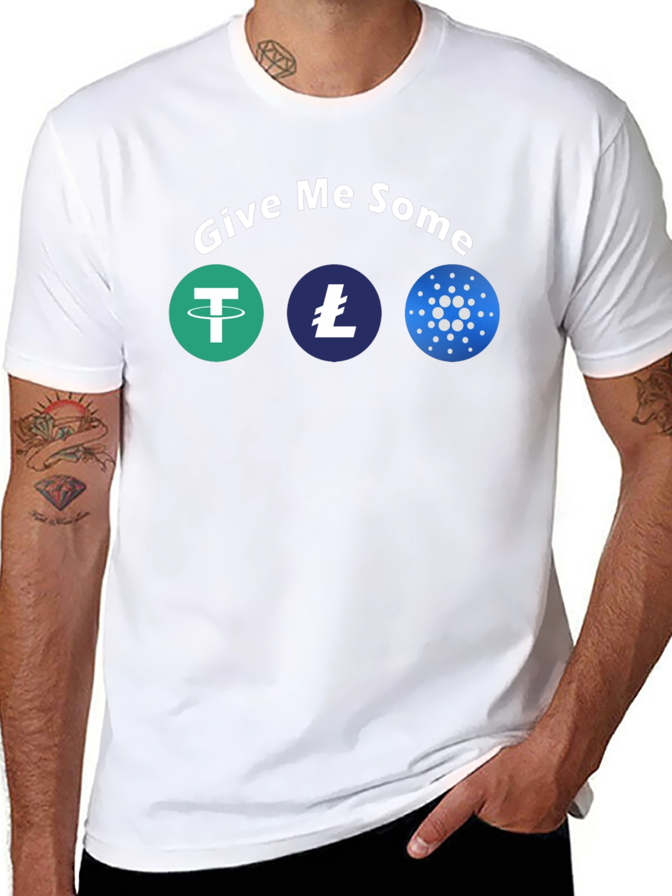 Give Me Some Crypto T-Shirt - Fun Cryptocurrency Tee