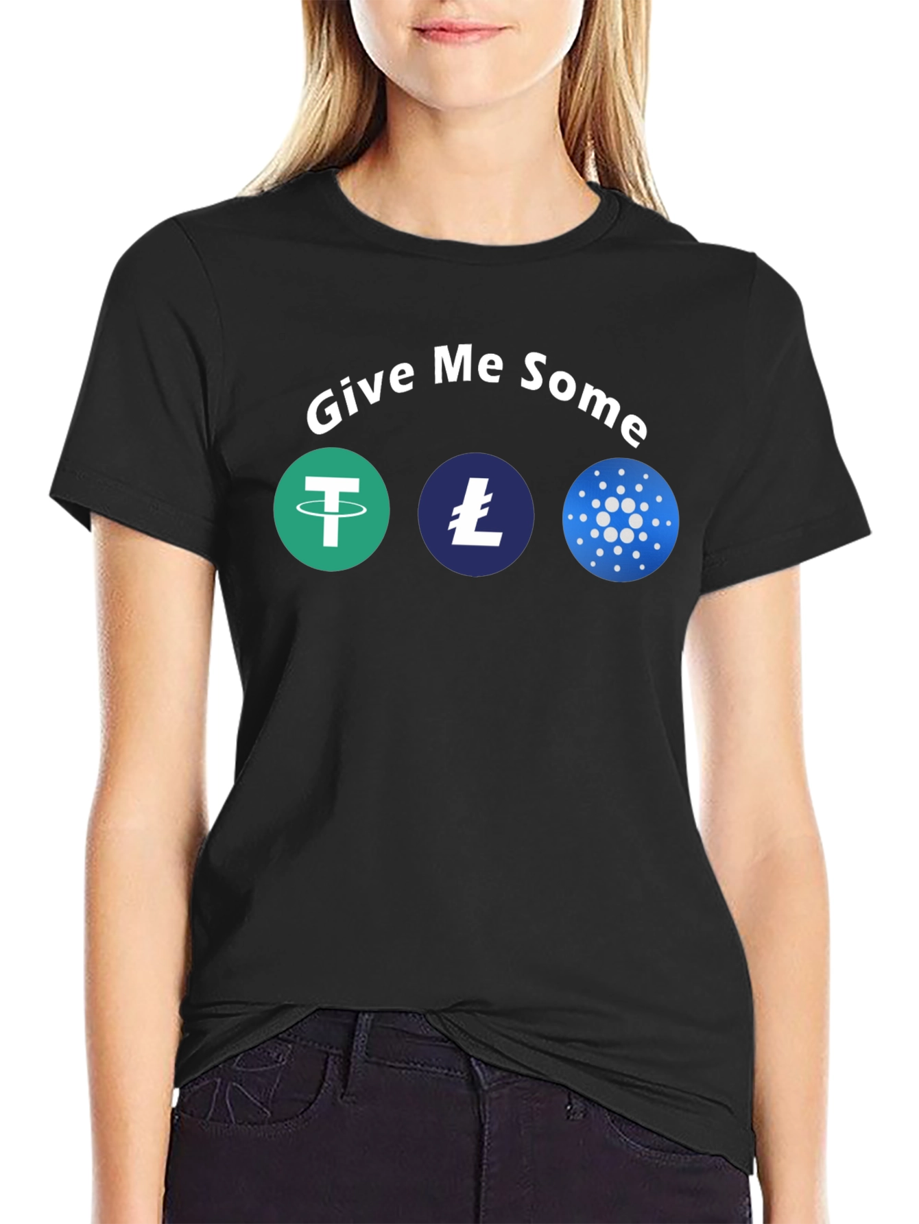 Give Me Some Crypto T-Shirt - Fun Cryptocurrency Tee