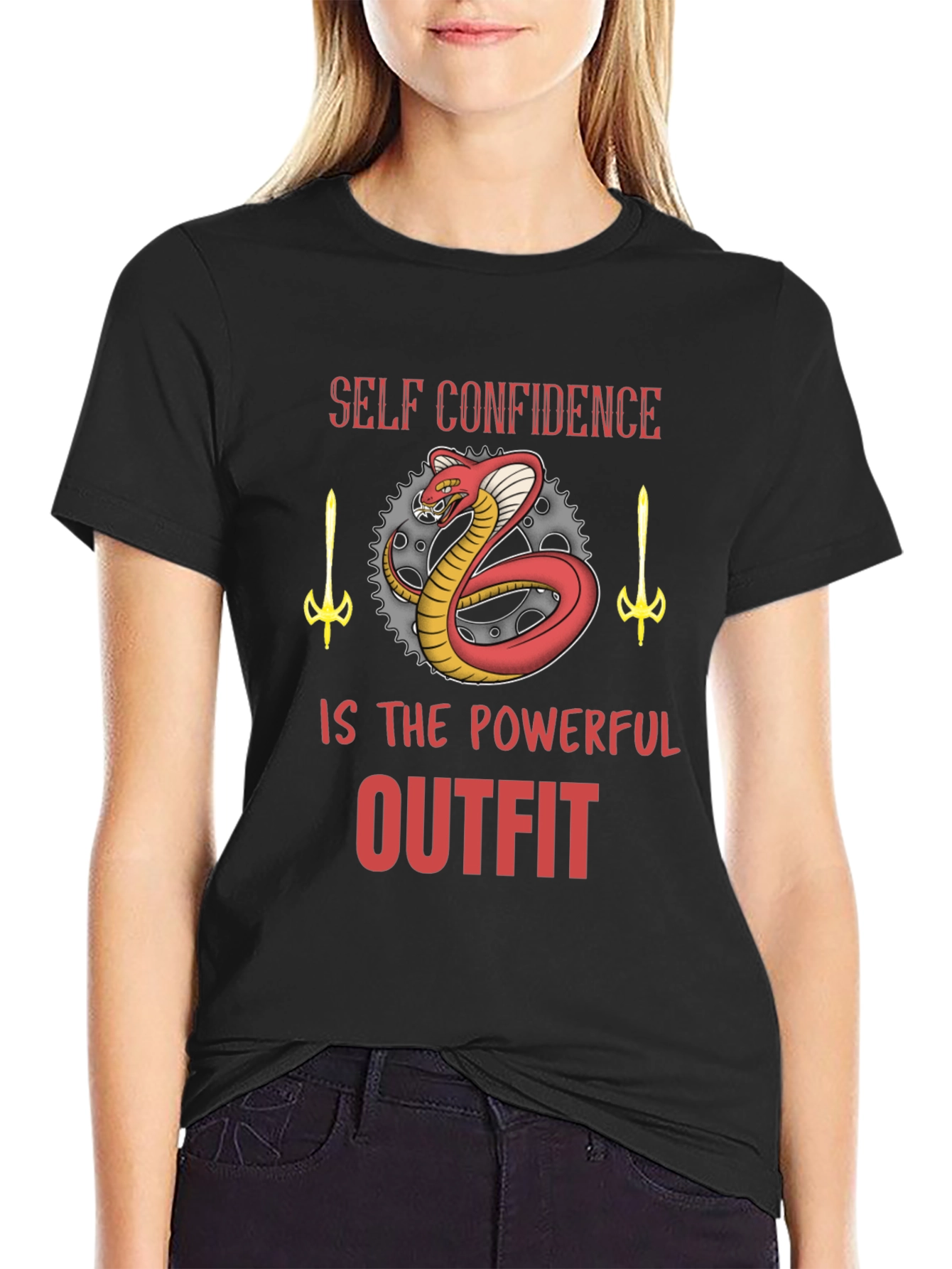 Self Confidence Outfit Graphic Tee