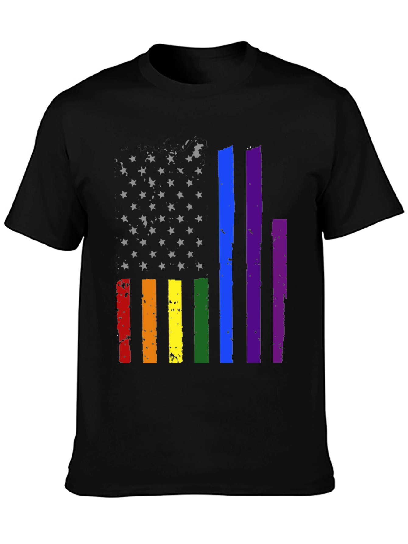 Pride Flag Stars & Stripes Graphic Tee