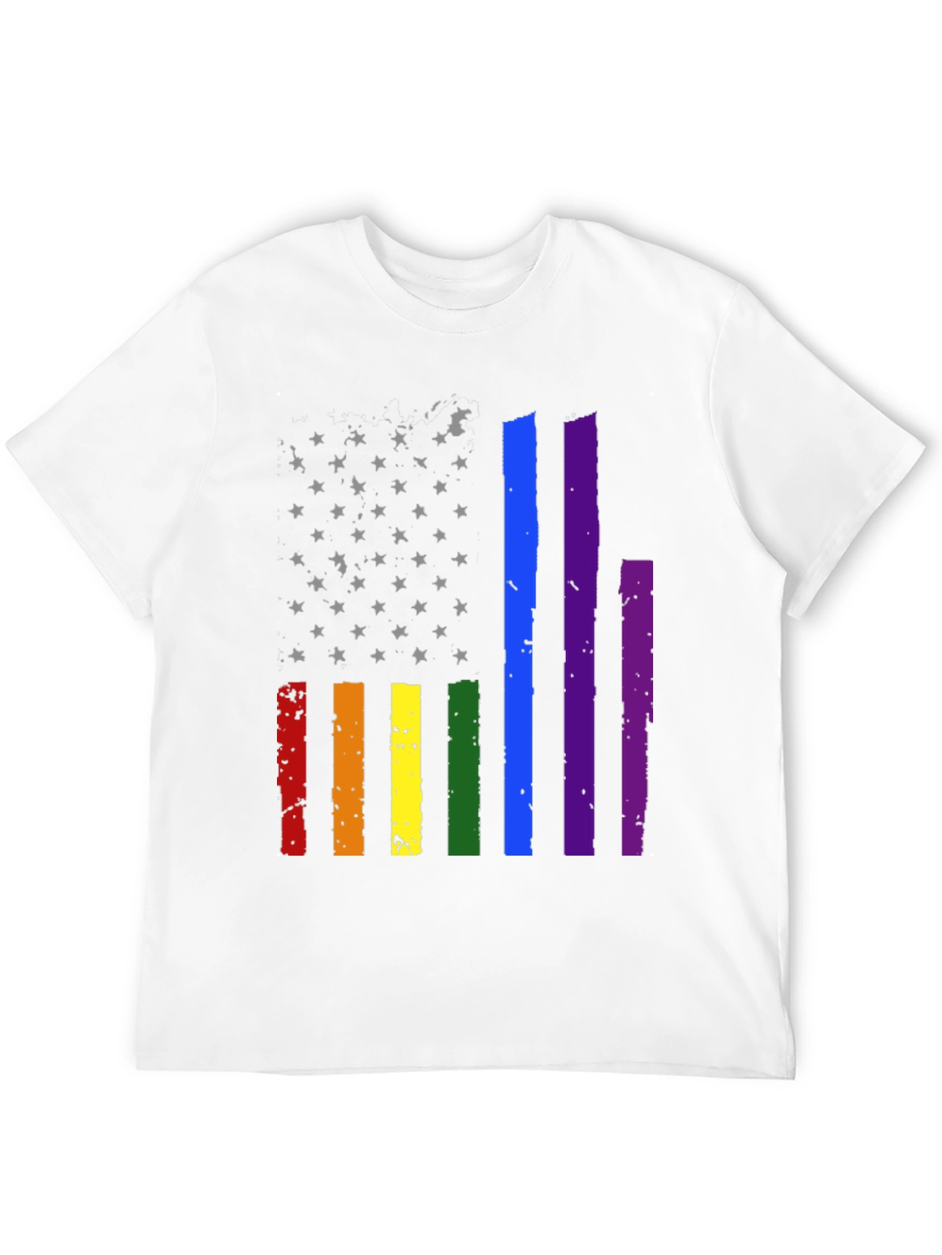 Pride Flag Stars & Stripes Graphic Tee