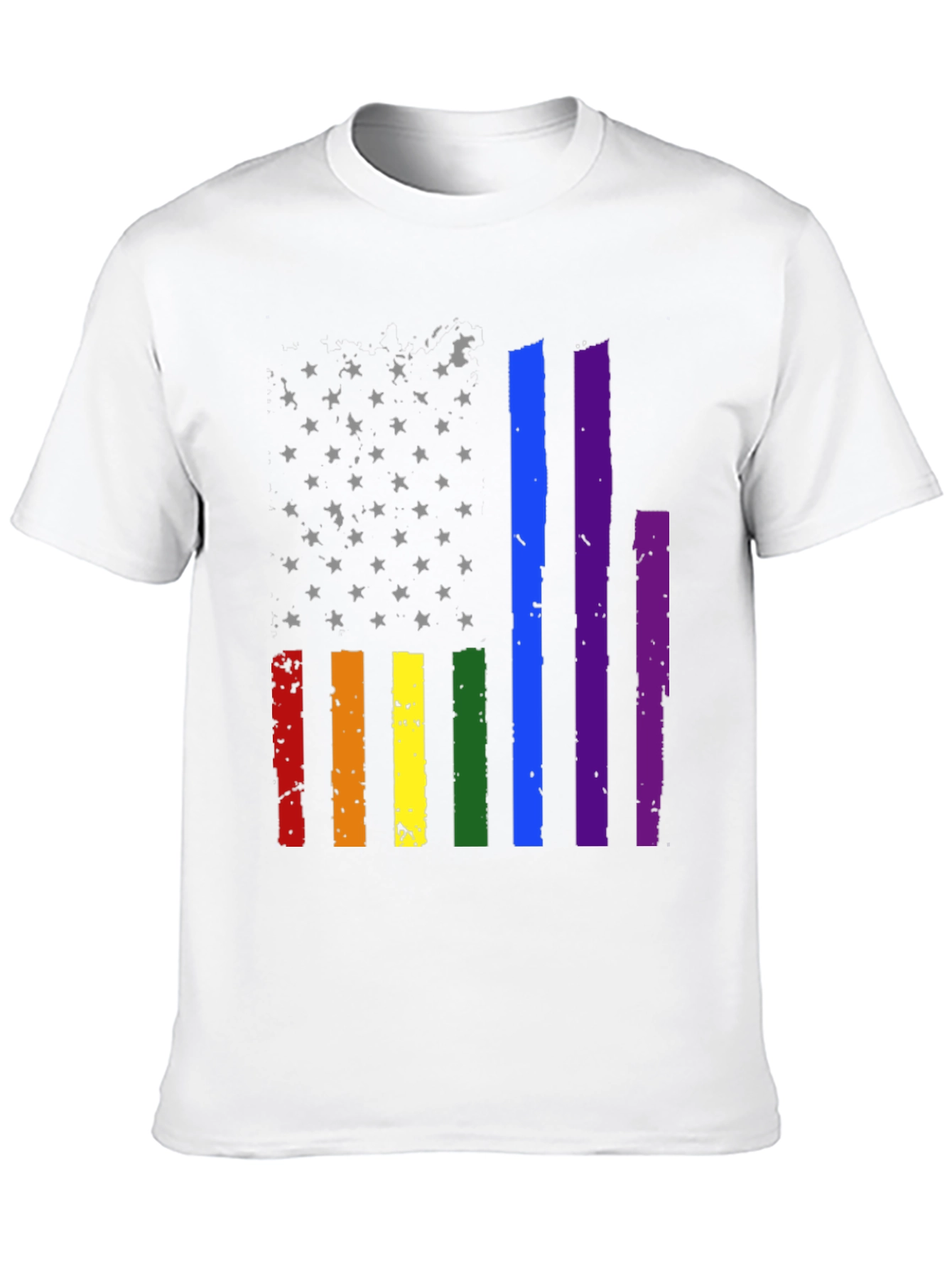Pride Flag Stars & Stripes Graphic Tee