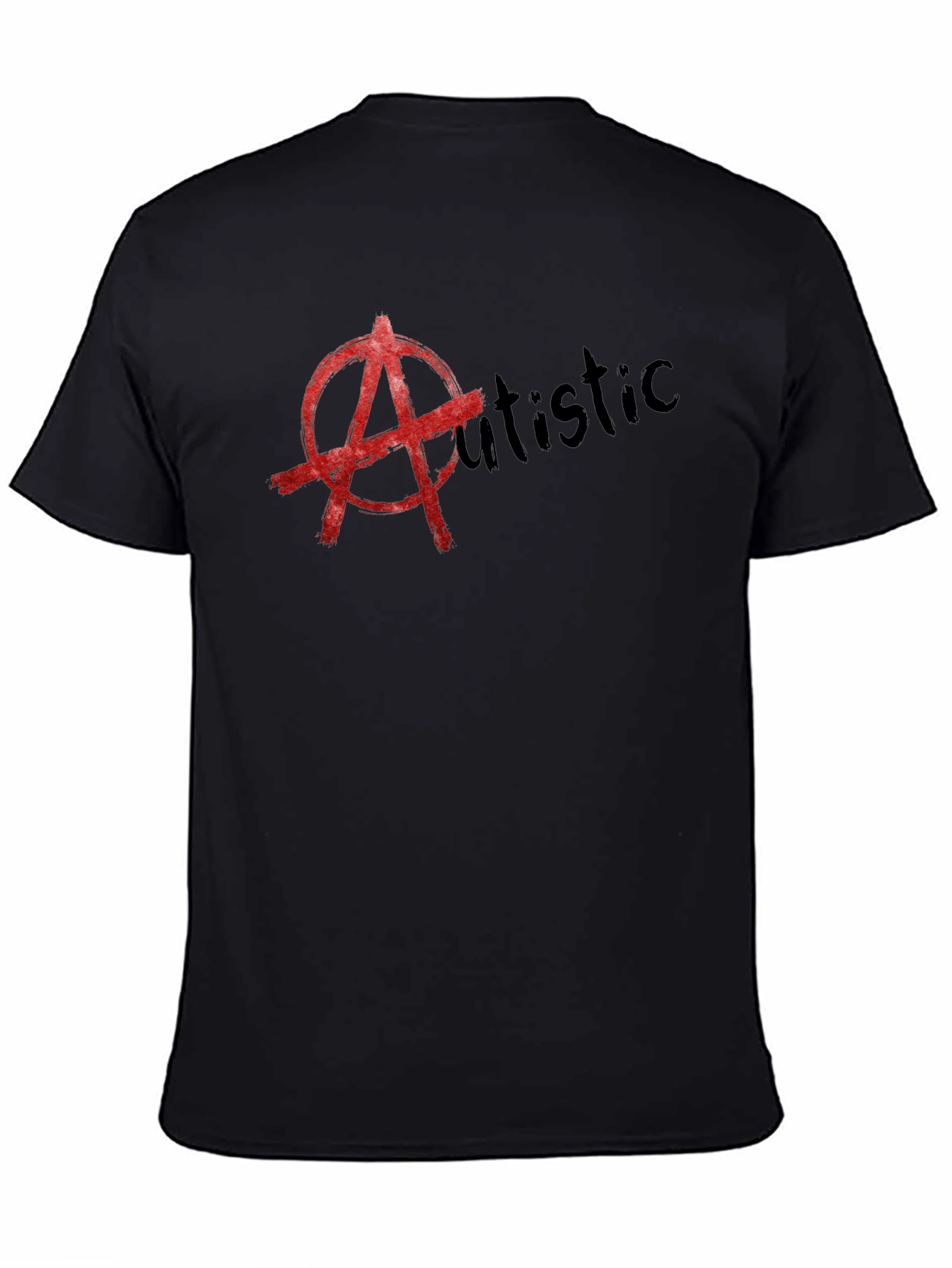 Anarchy Autistic T-Shirt - Black Cotton Tee