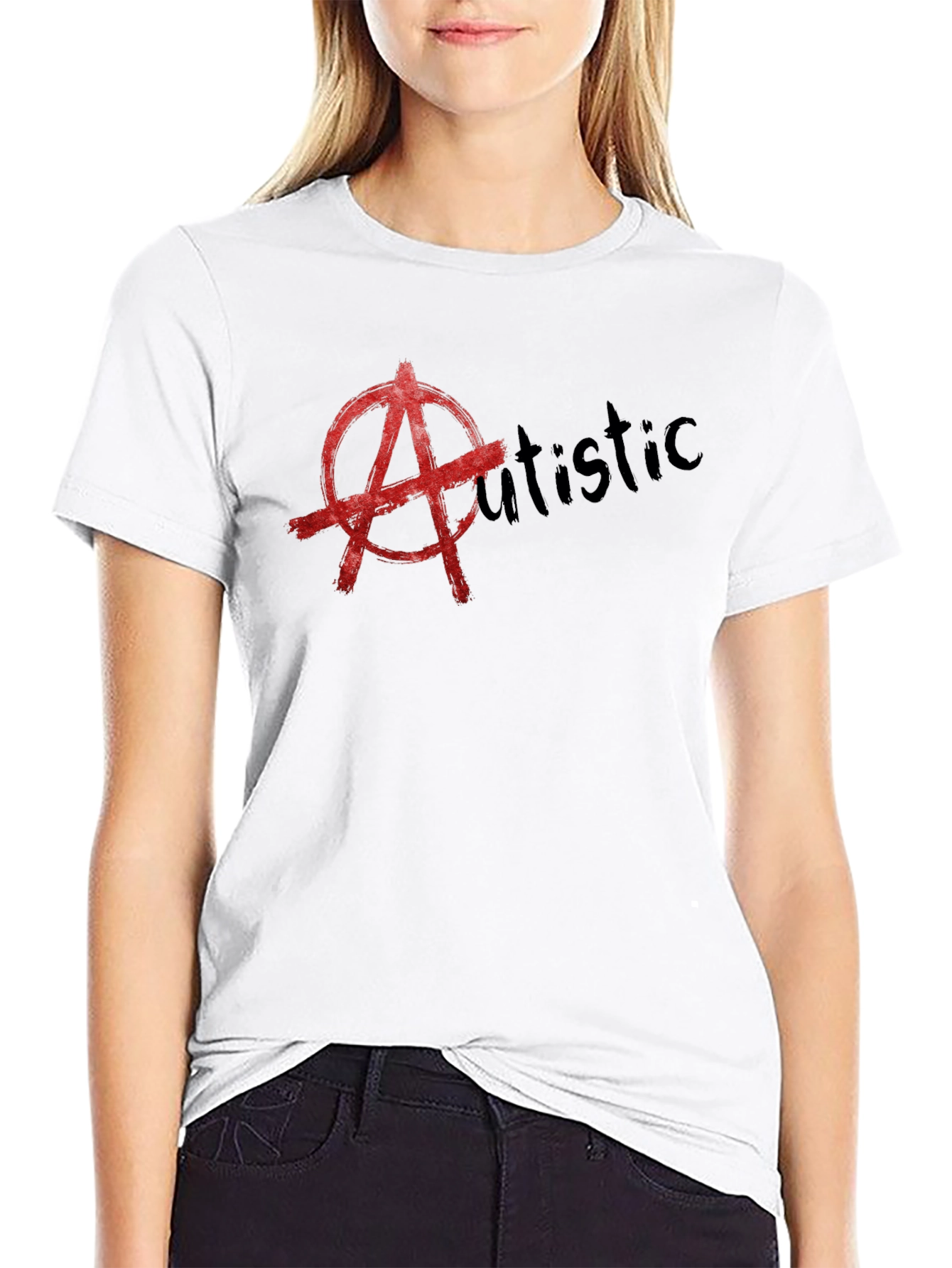 Anarchy Autistic T-Shirt - Black Cotton Tee