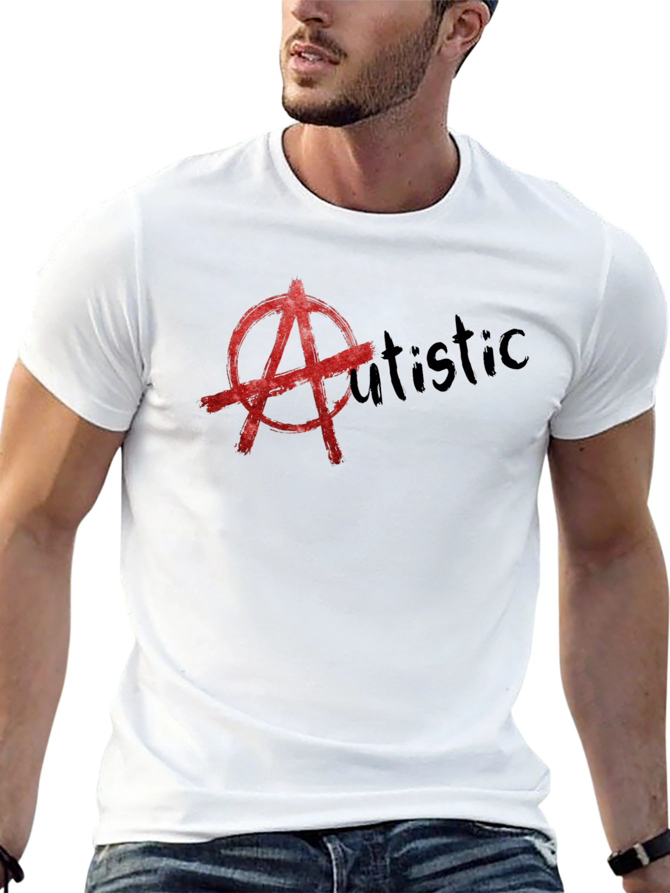 Anarchy Autistic T-Shirt - Black Cotton Tee