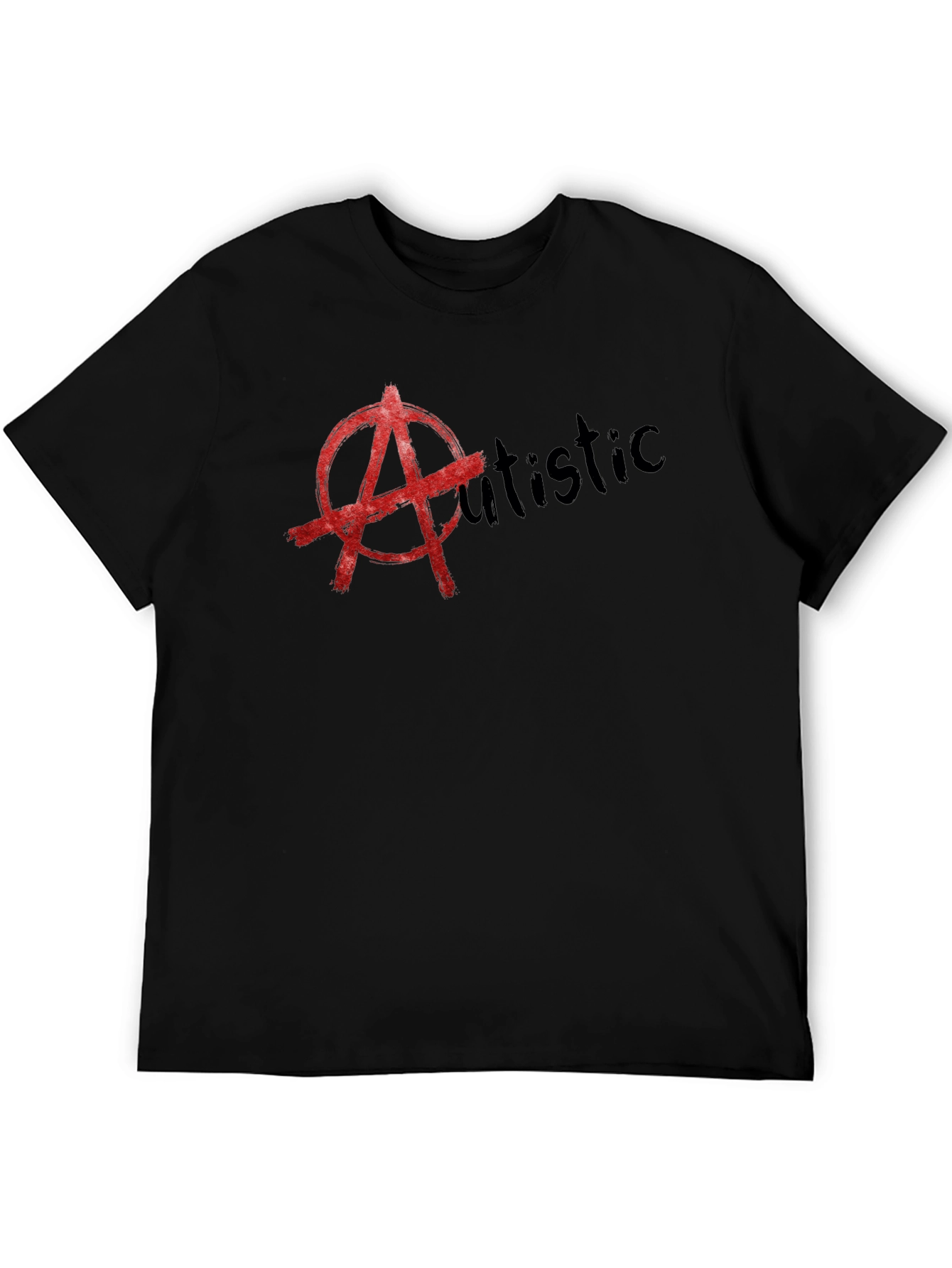 Anarchy Autistic T-Shirt - Black Cotton Tee