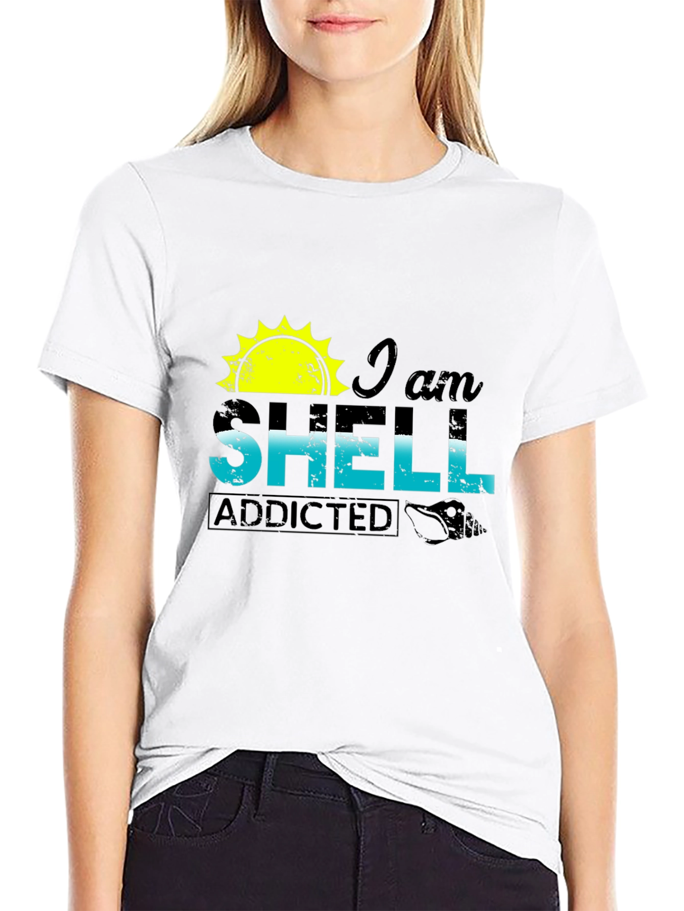 I am Shell Addicted T-Shirt - Beach Lover Tee