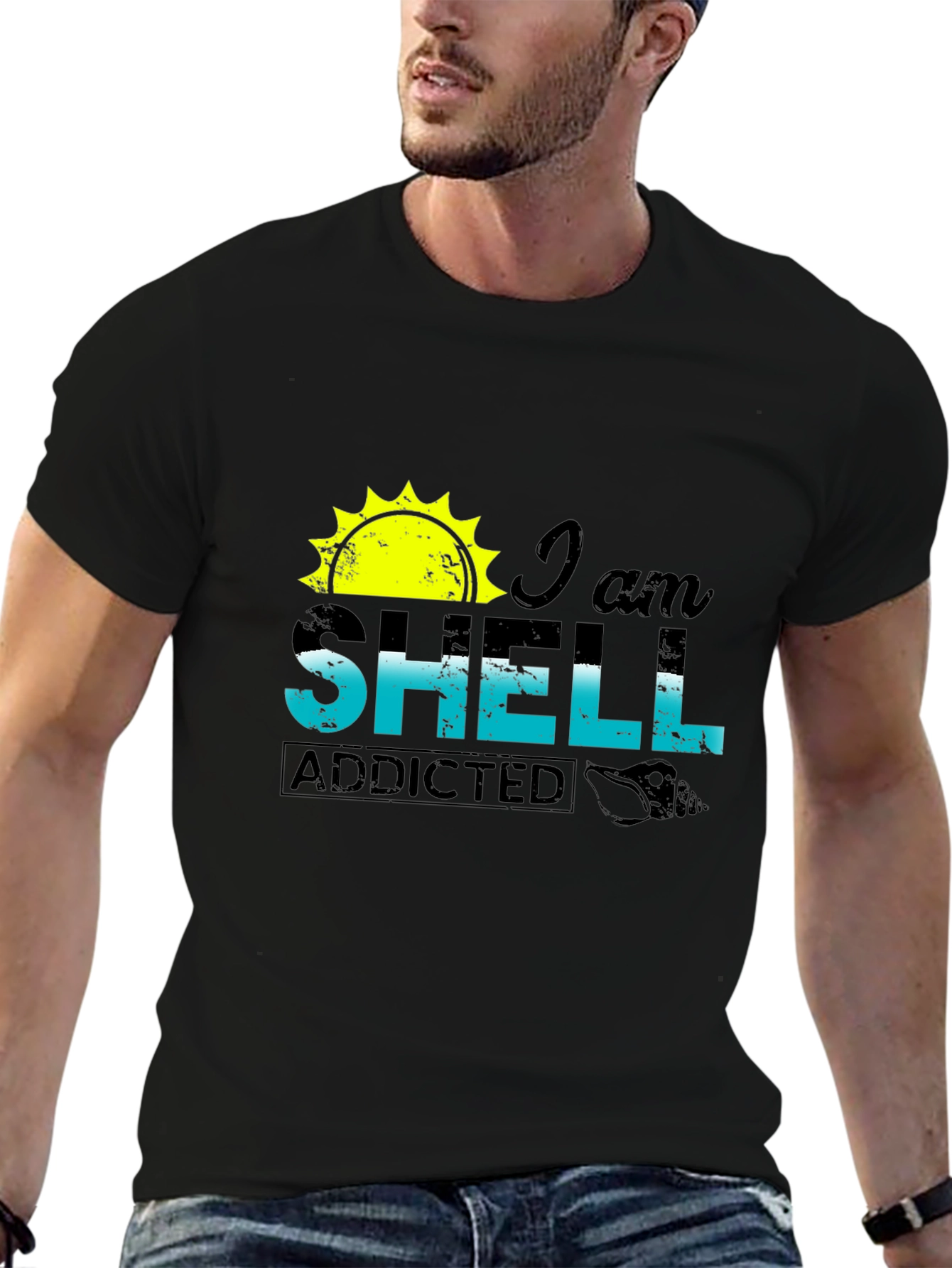 I am Shell Addicted T-Shirt - Beach Lover Tee
