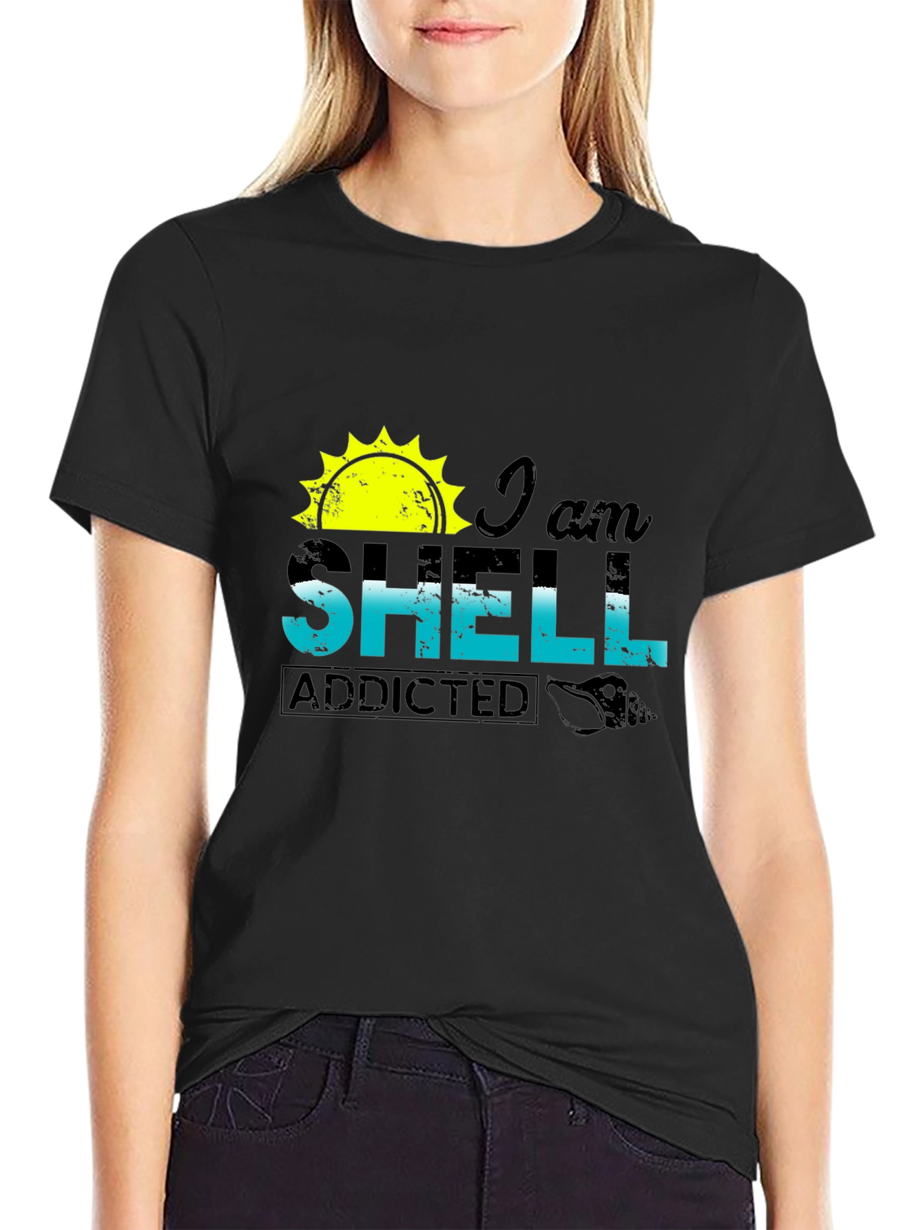 I am Shell Addicted T-Shirt - Beach Lover Tee
