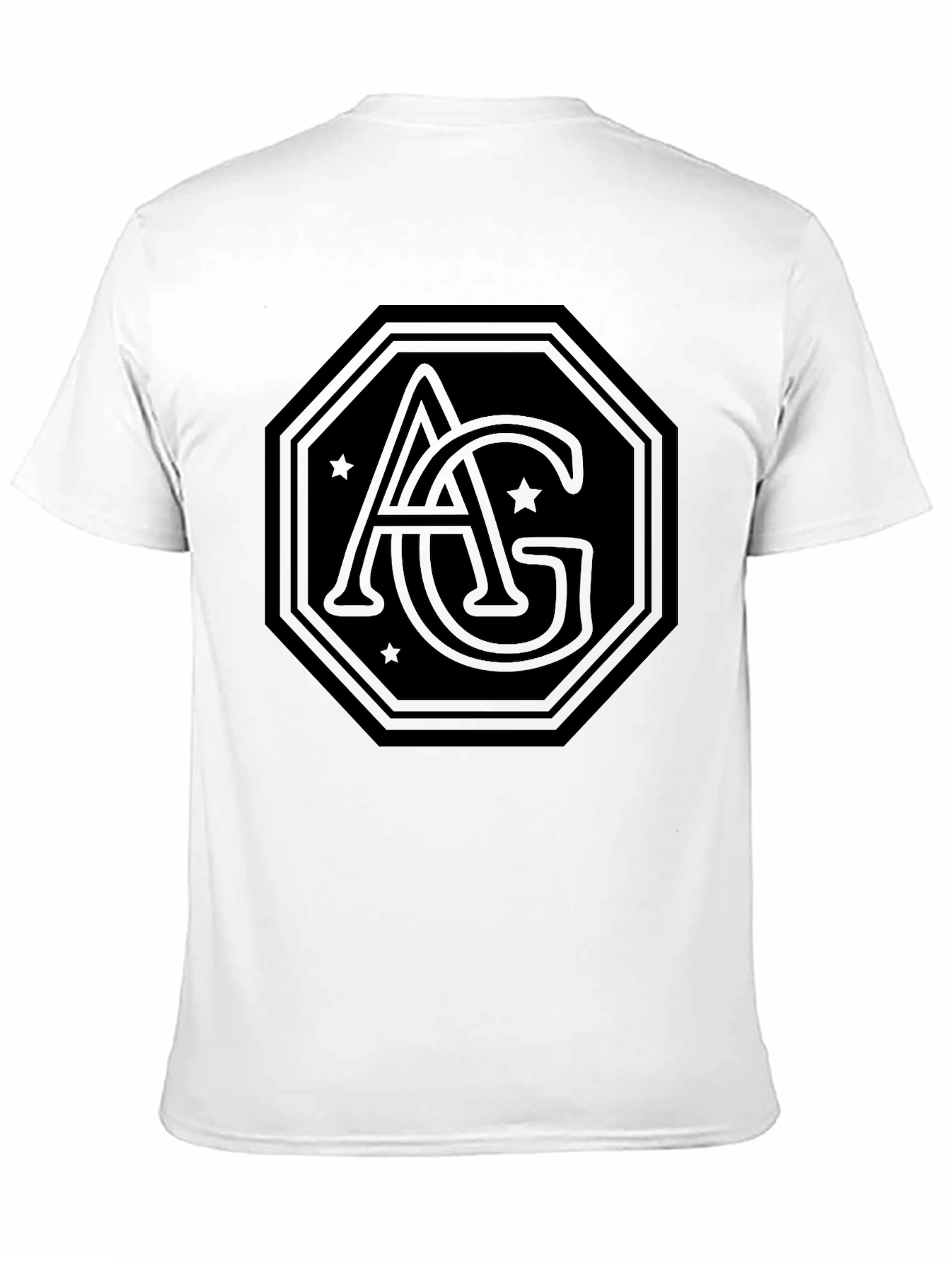 AG Logo Black Tee - Modern Graphic Print