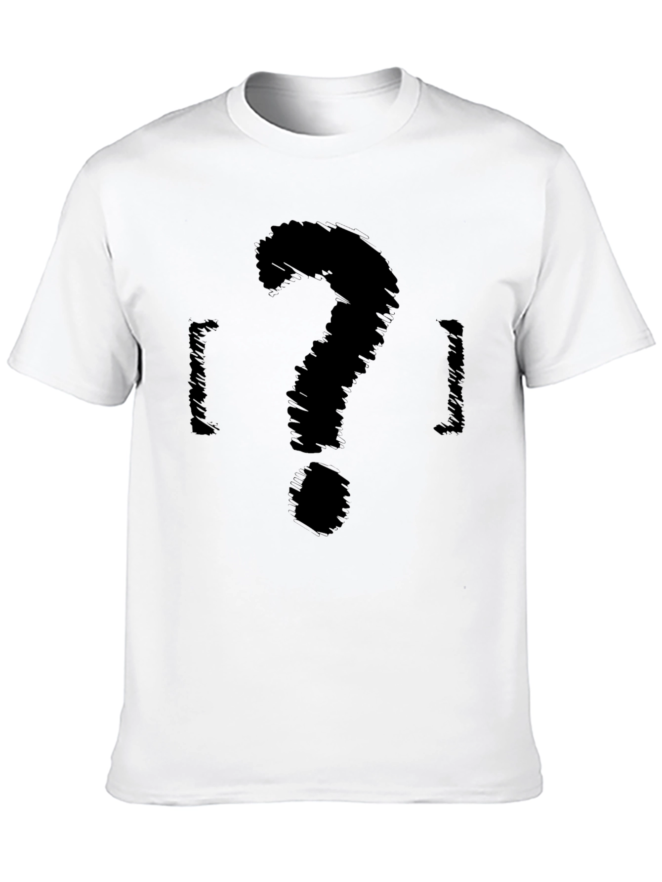 Mystery Scribble Tee - Curious Question Mark Design