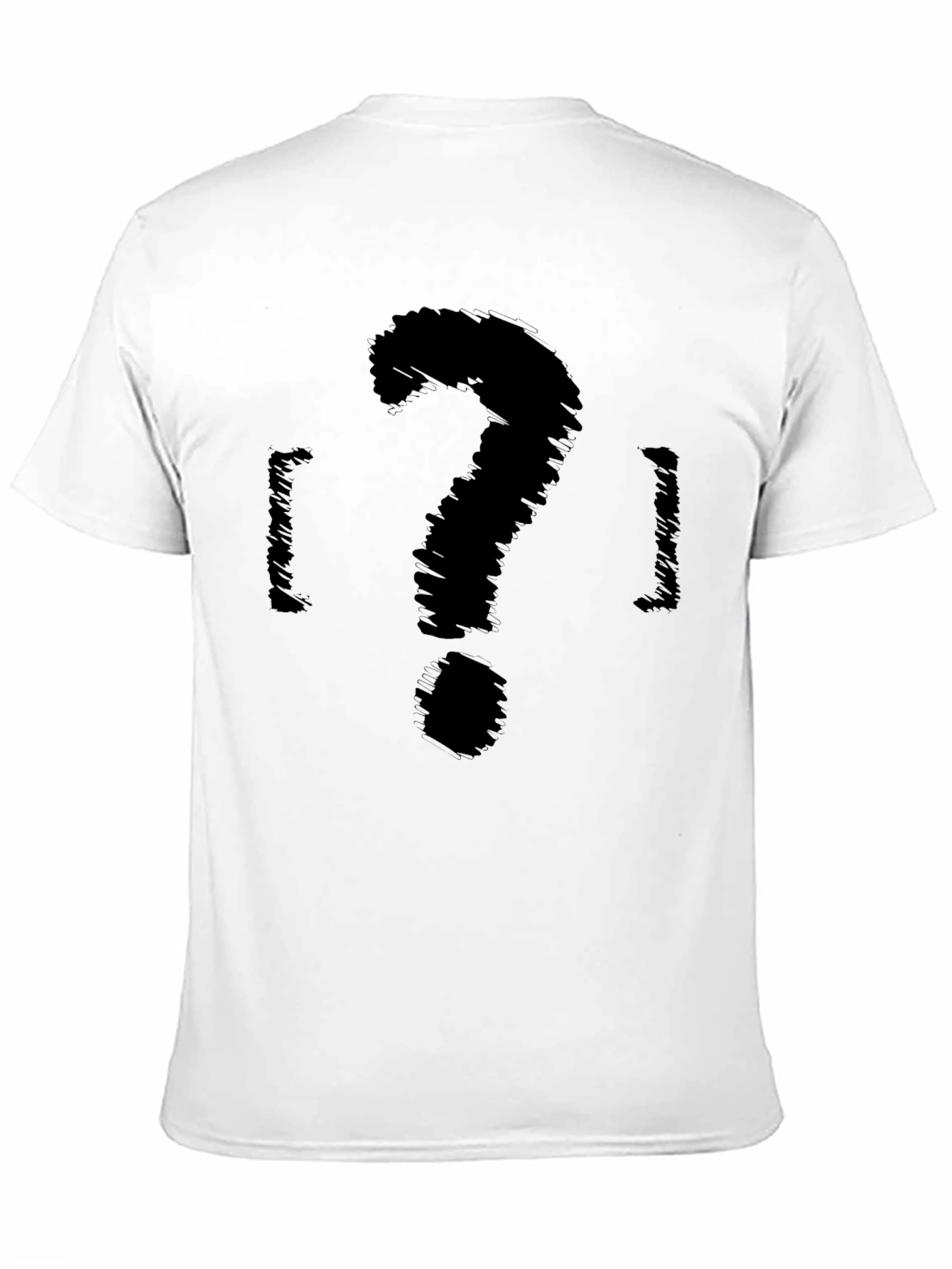 Mystery Scribble Tee - Curious Question Mark Design