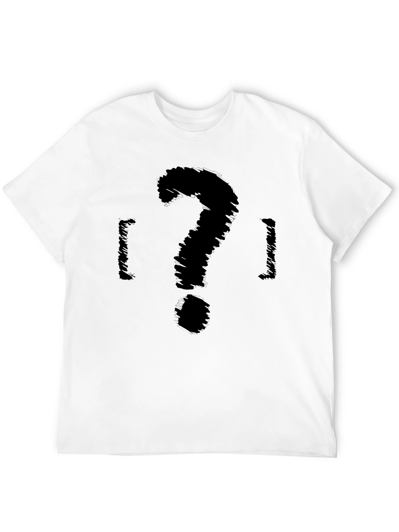 Mystery Scribble Tee - Curious Question Mark Design