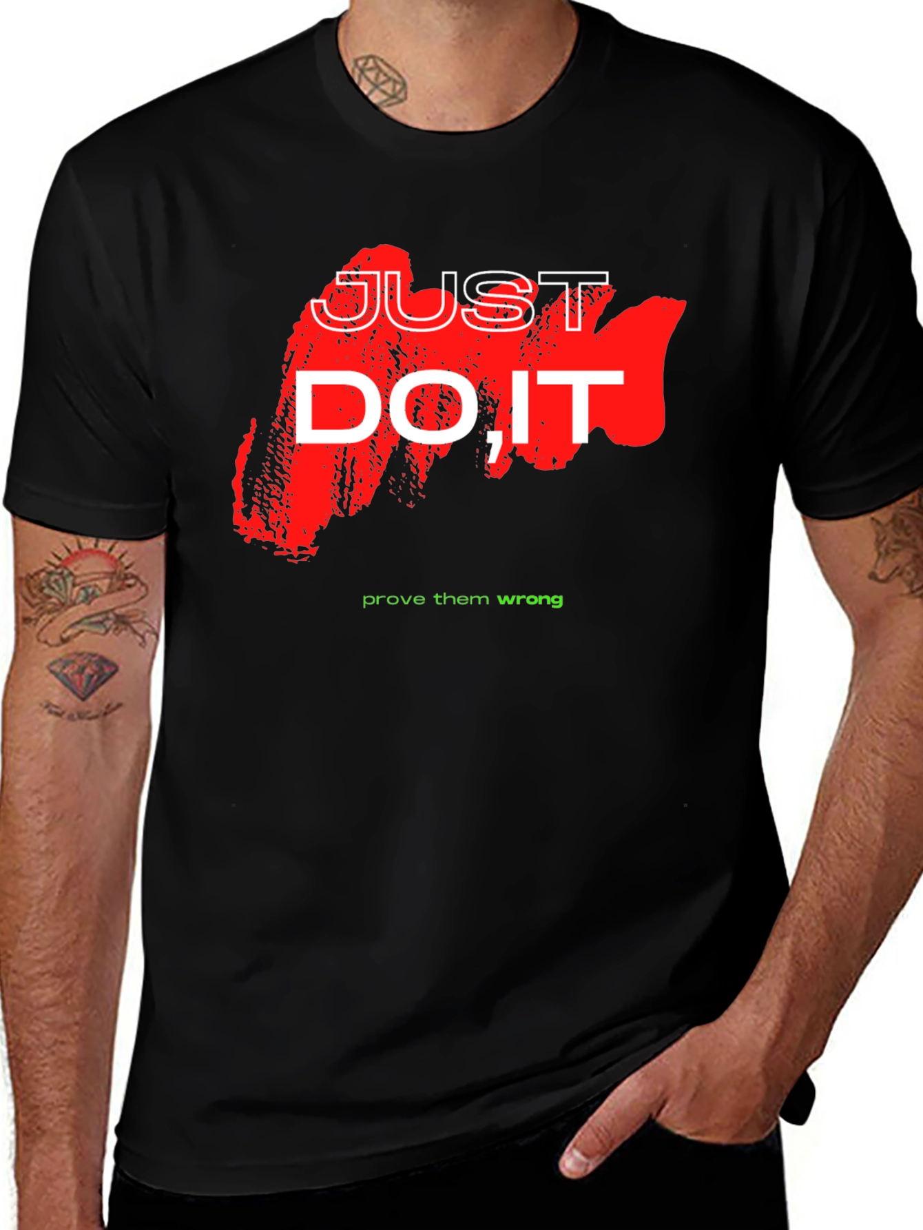 Just Do It Graphic Tee - Motivational Shirt