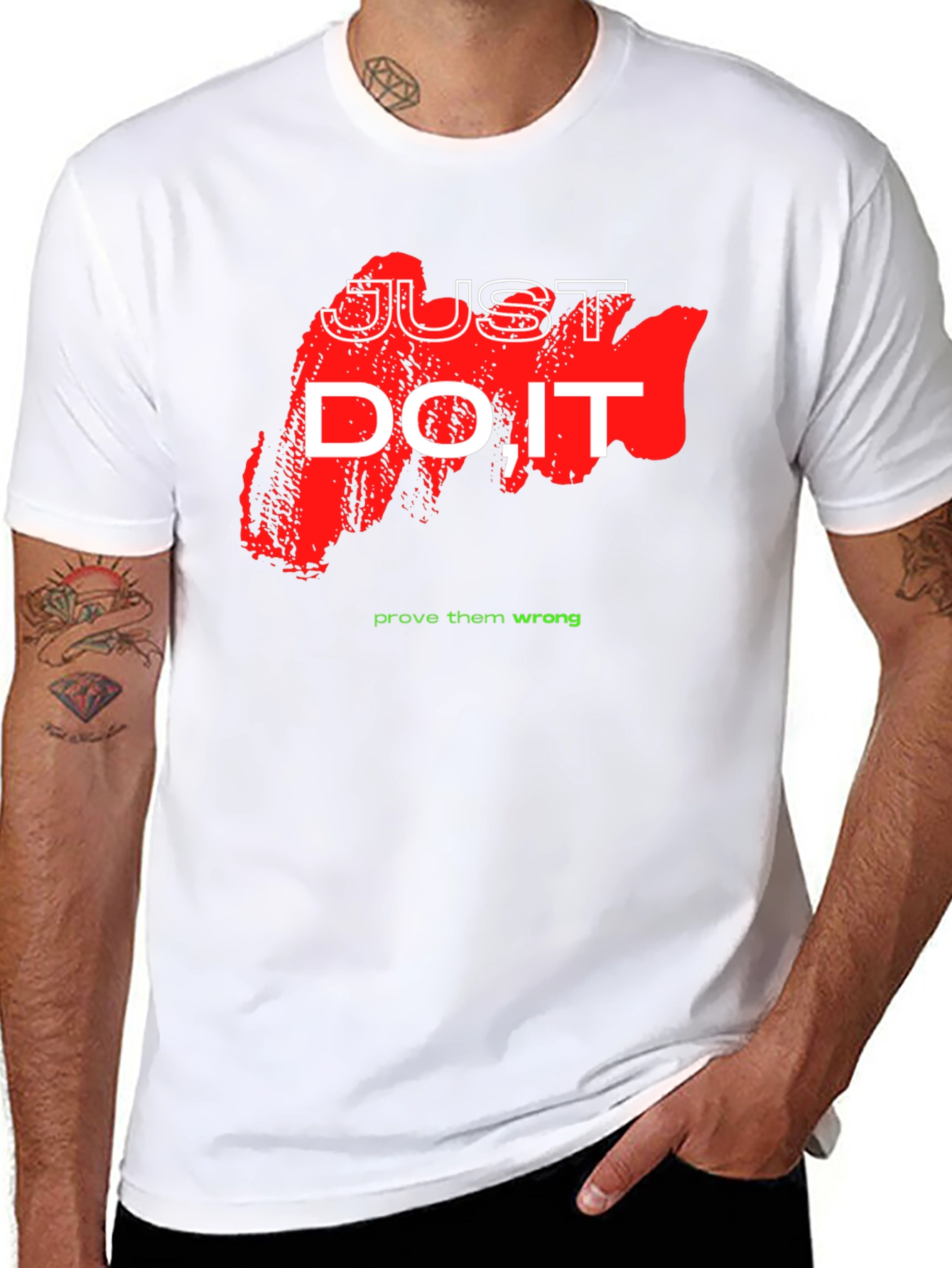 Just Do It Graphic Tee - Motivational Shirt