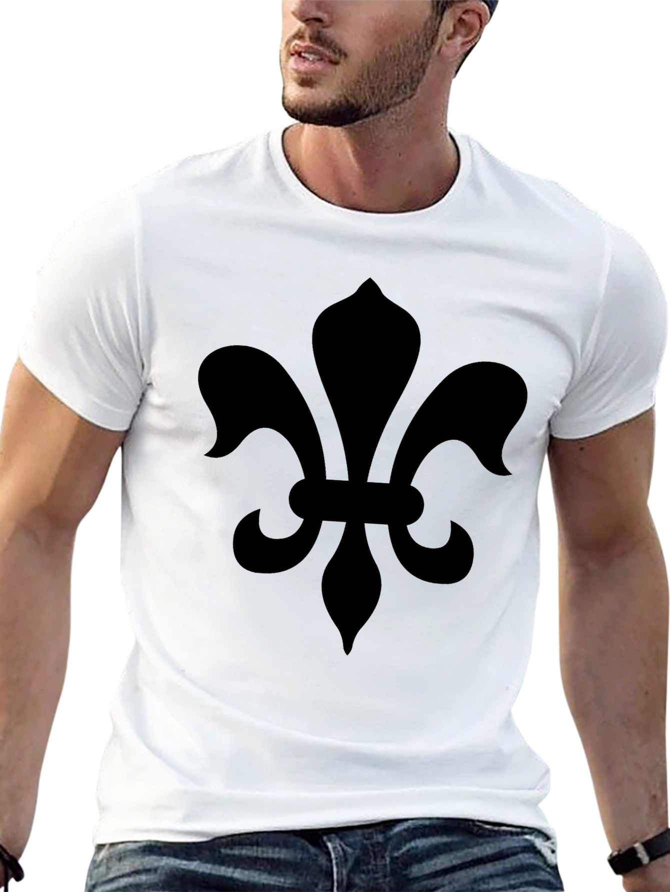 Fleur-de-Lis Graphic Tee - Classic Black Shirt