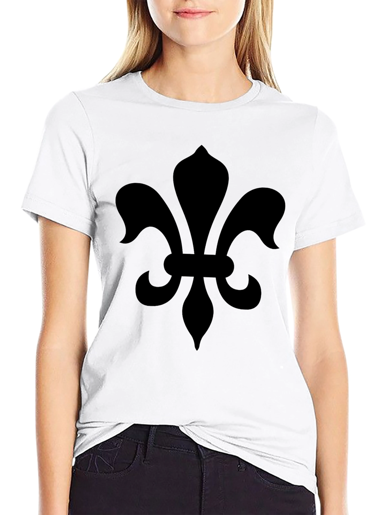 Fleur-de-Lis Graphic Tee - Classic Black Shirt