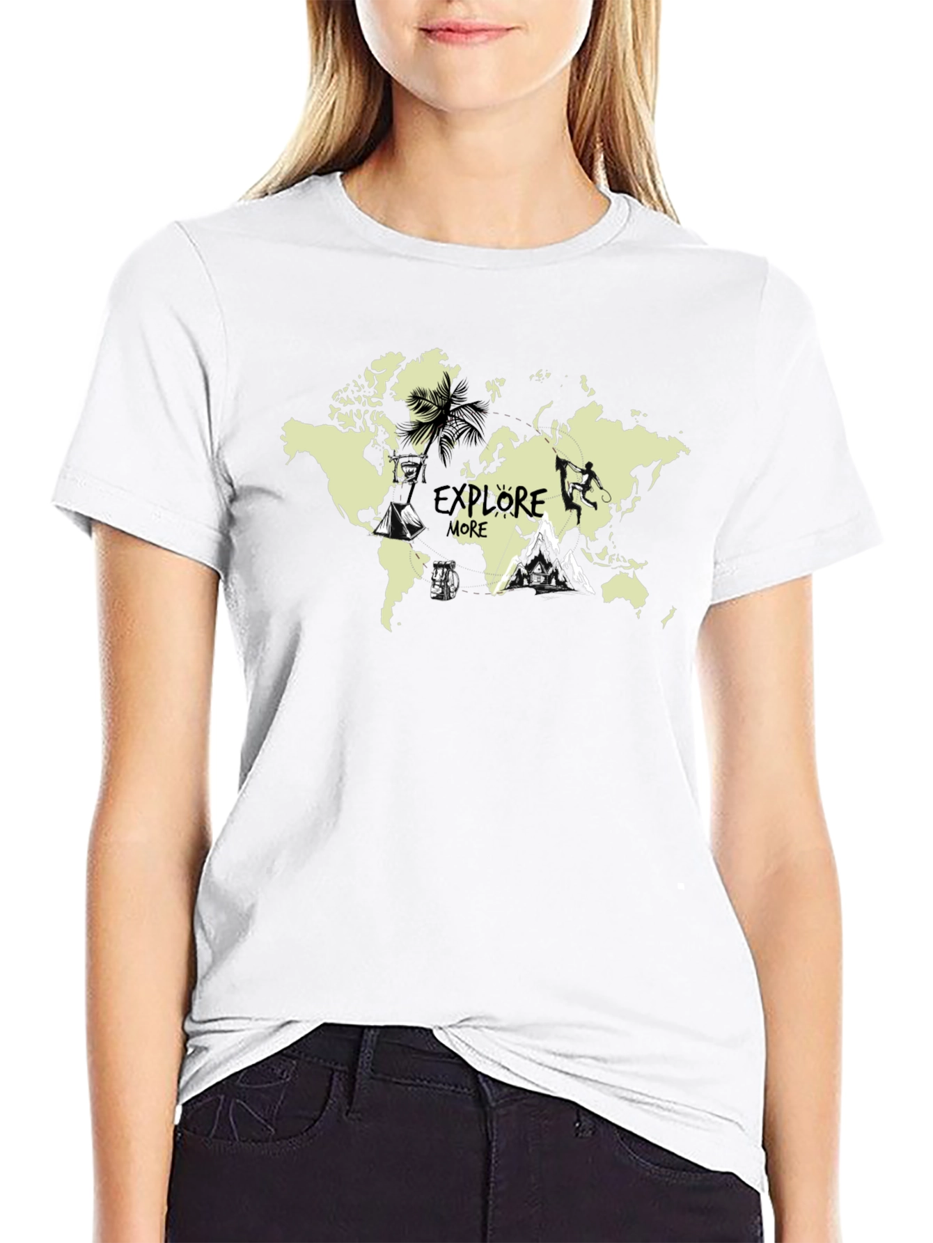 Explore More World Map Graphic T-Shirt