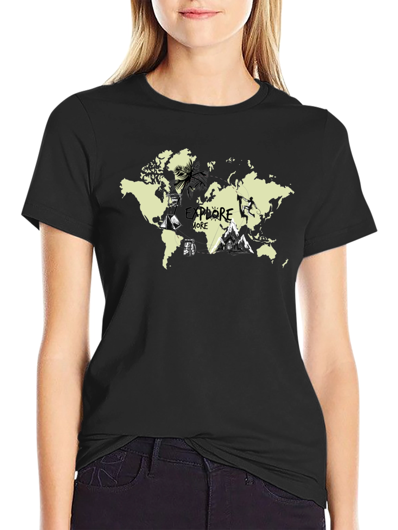 Explore More World Map Graphic T-Shirt