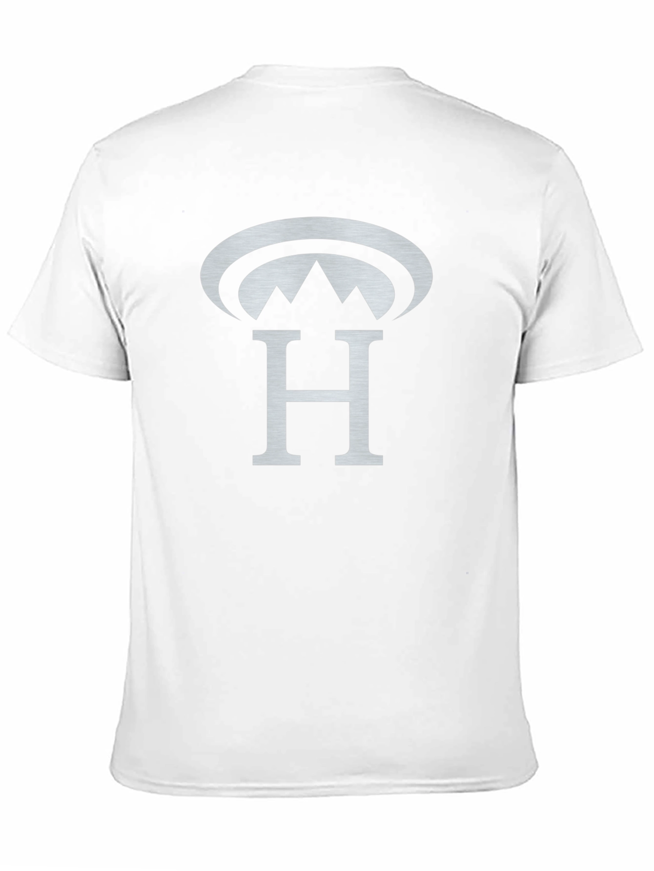 Black T-Shirt with Silver H Mountain Logo