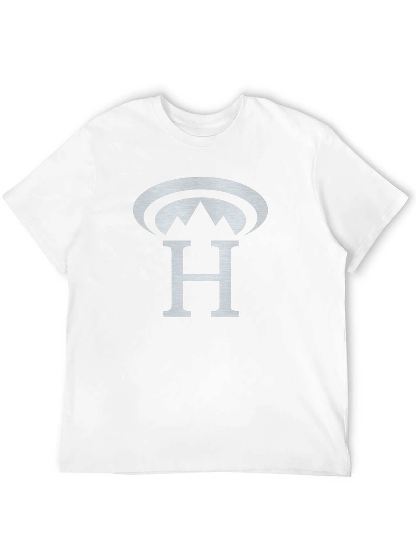 Black T-Shirt with Silver H Mountain Logo