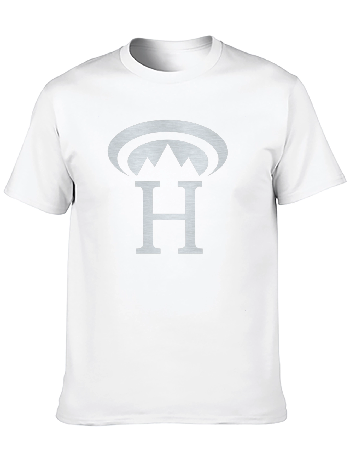 Black T-Shirt with Silver H Mountain Logo