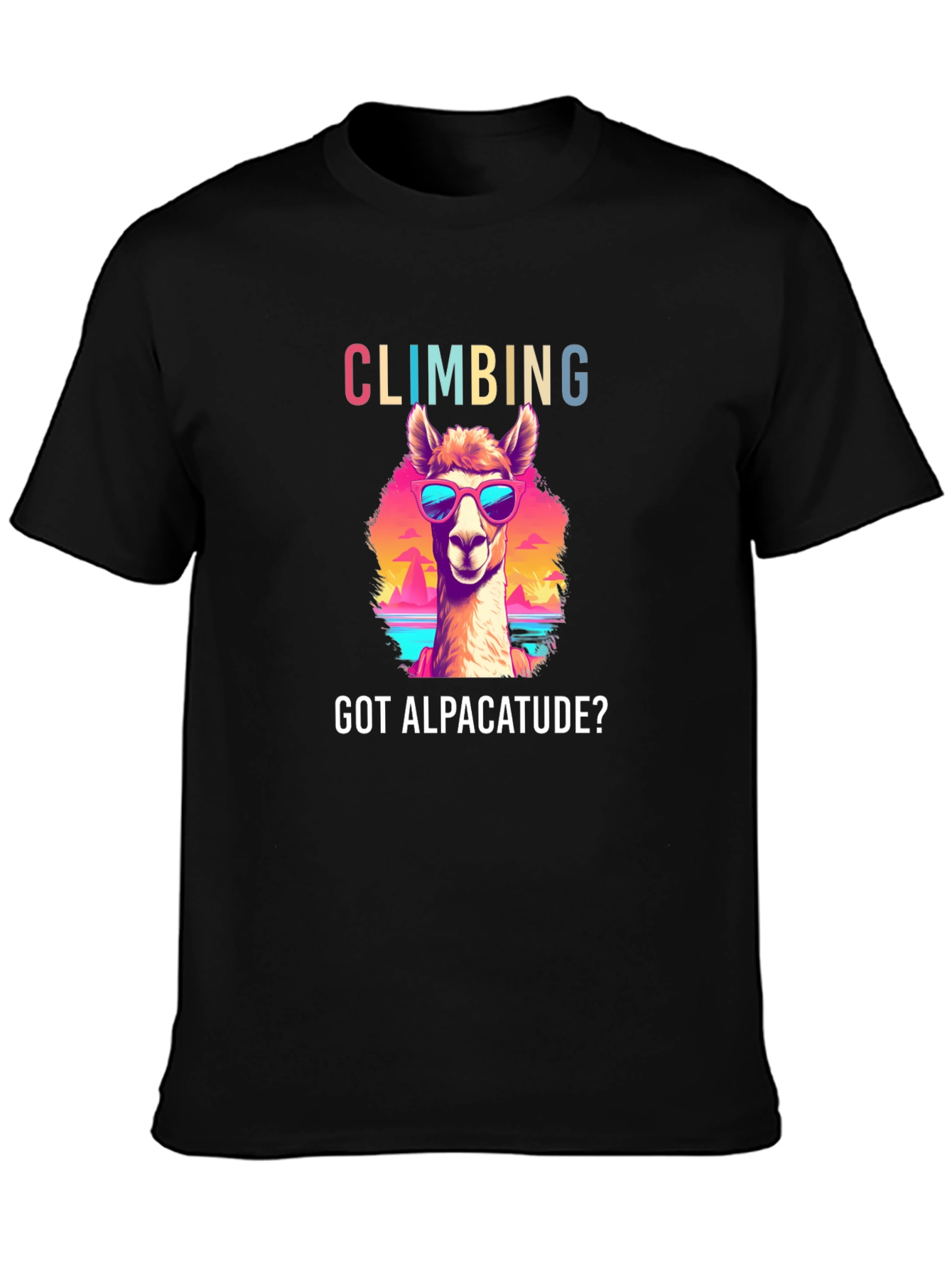 Climbing Alpacatude Graphic Tee