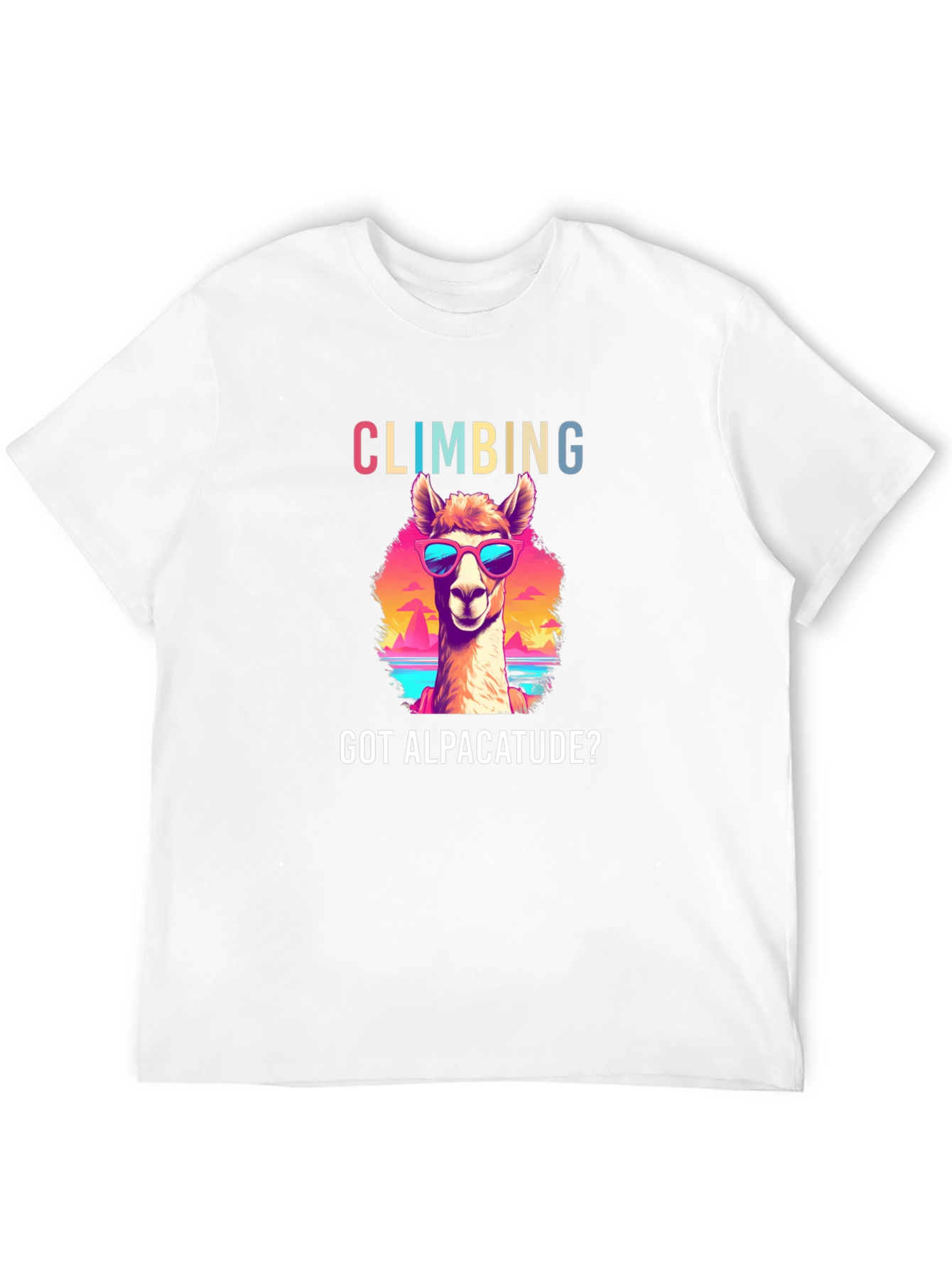 Climbing Alpacatude Graphic Tee