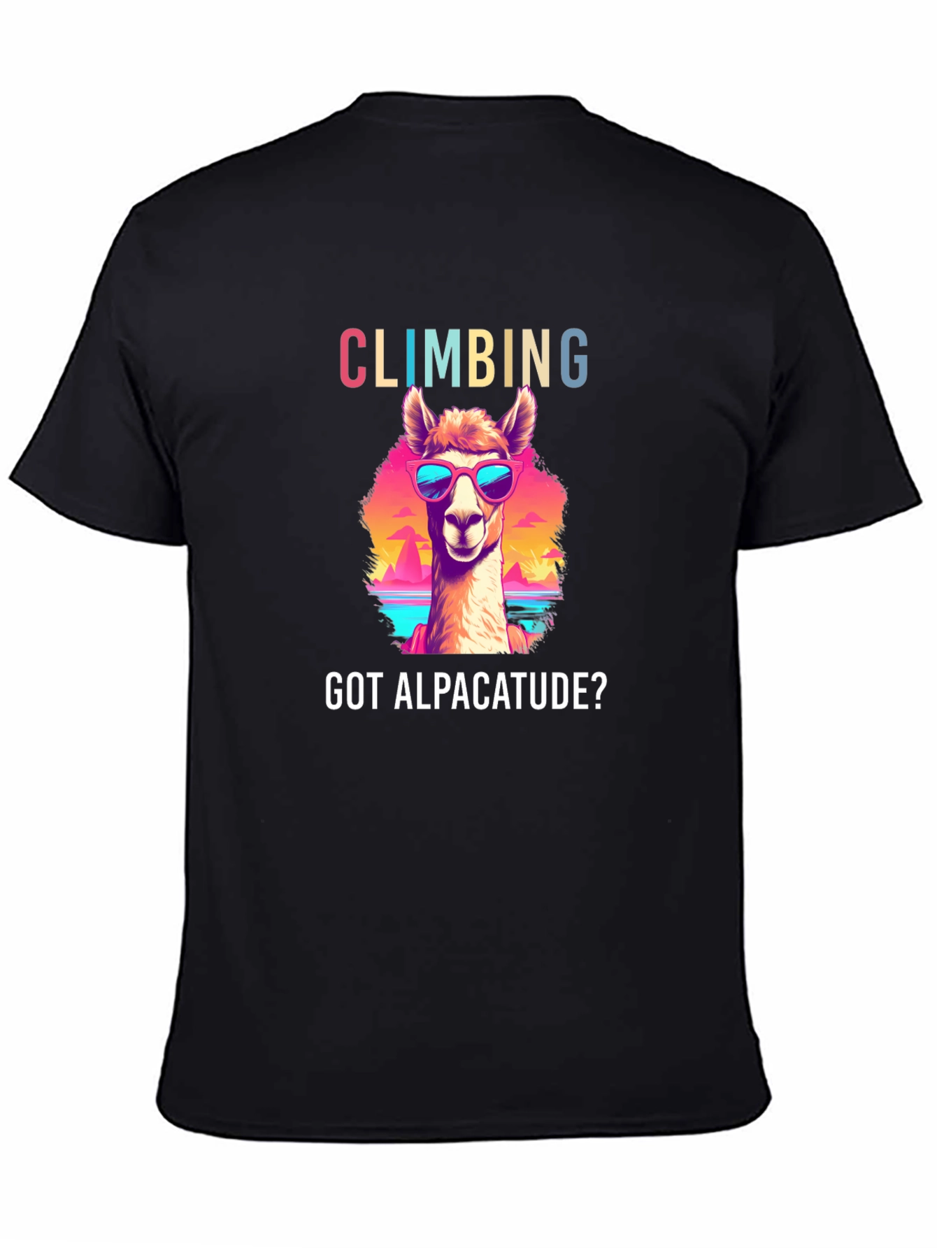 Climbing Alpacatude Graphic Tee