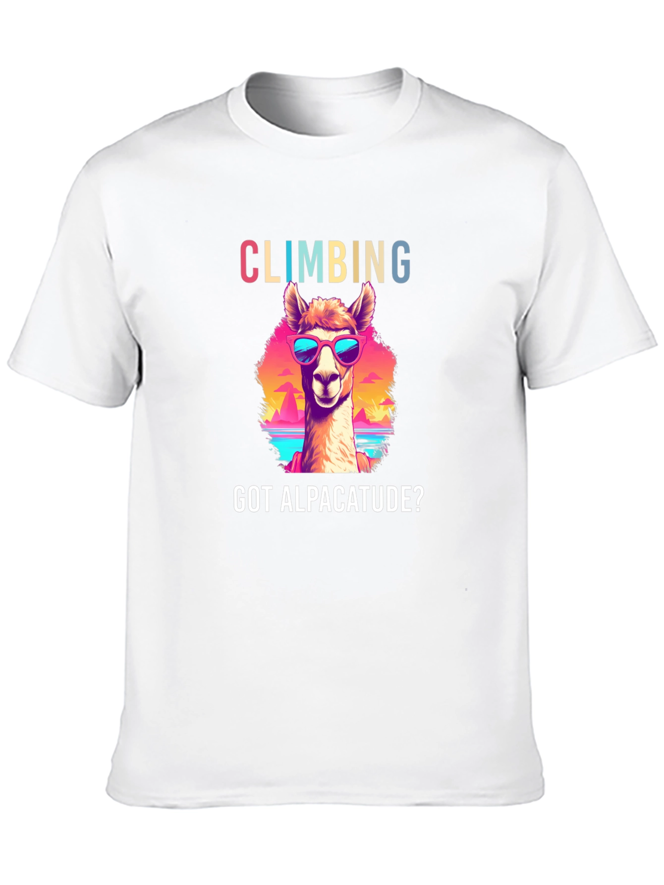 Climbing Alpacatude Graphic Tee