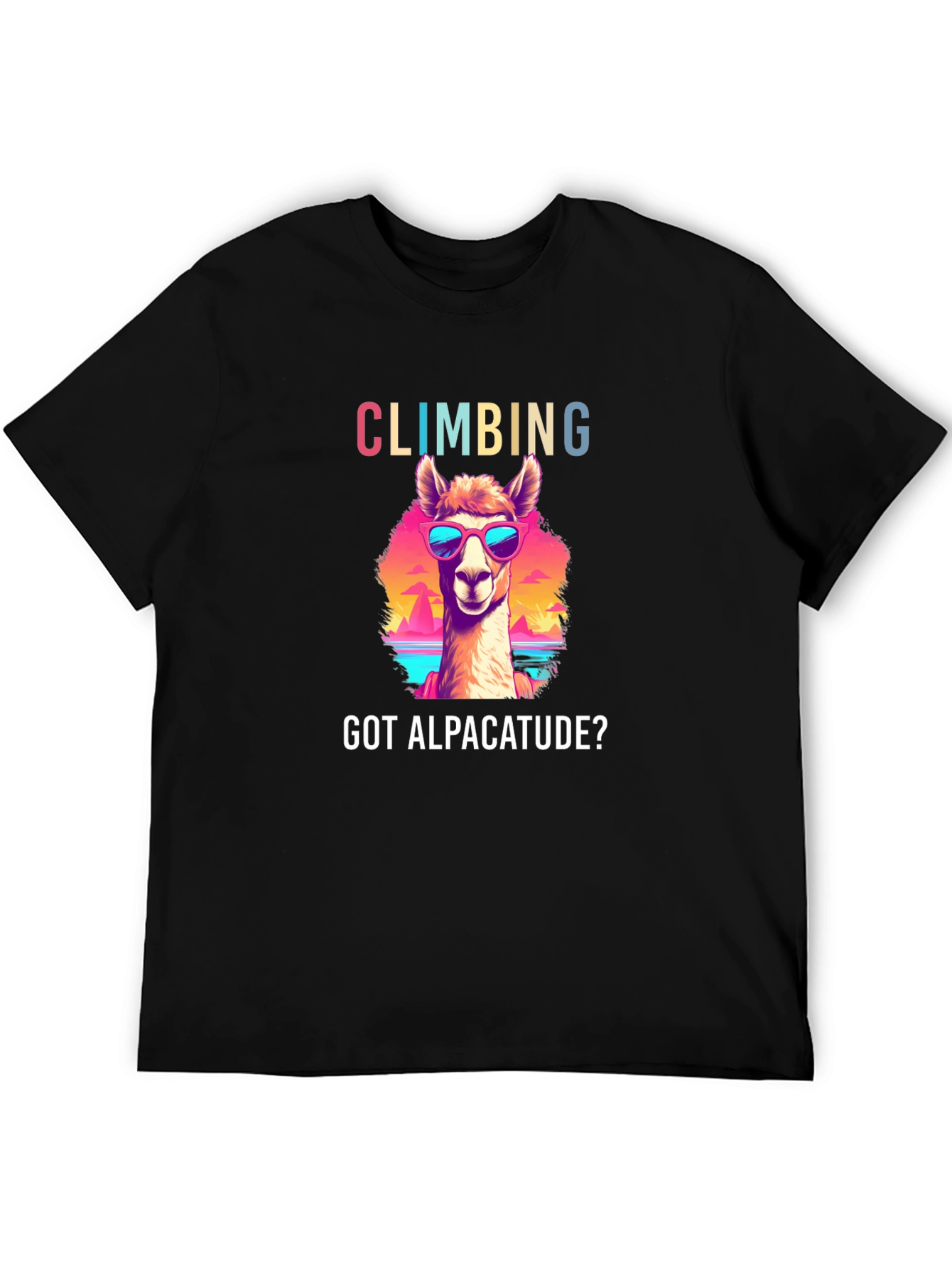Climbing Alpacatude Graphic Tee