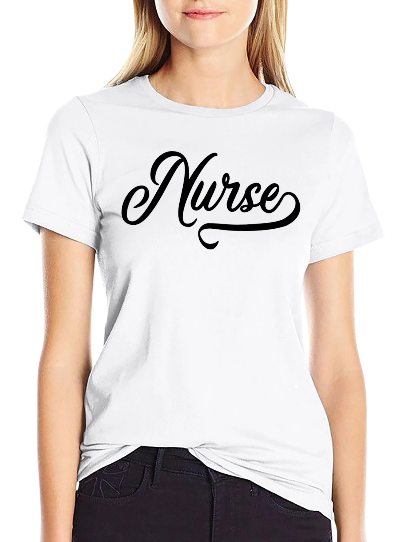 Nurse Graphic T-Shirt - Classic Fit Black