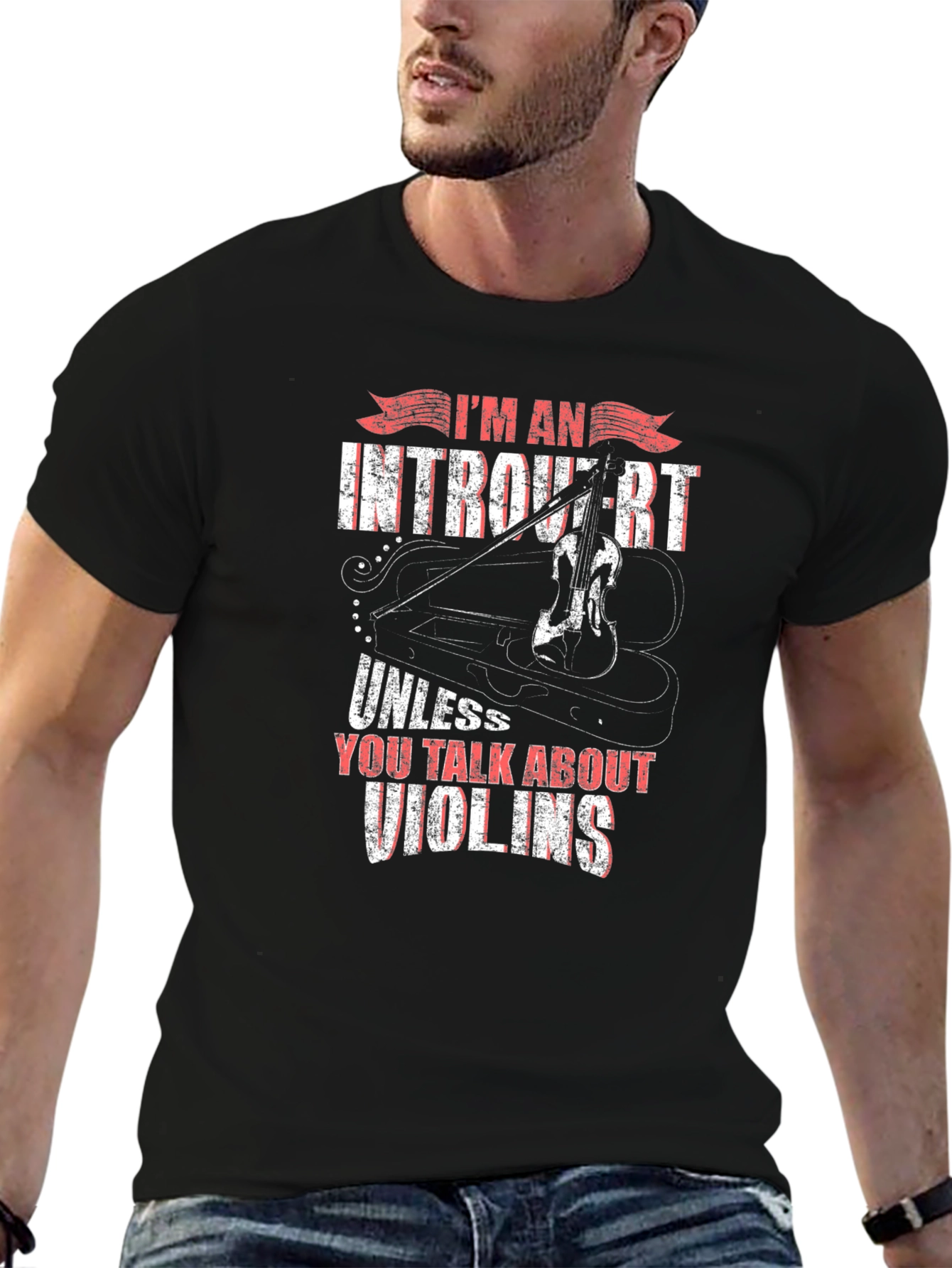 Introvert Unless Violins T-Shirt