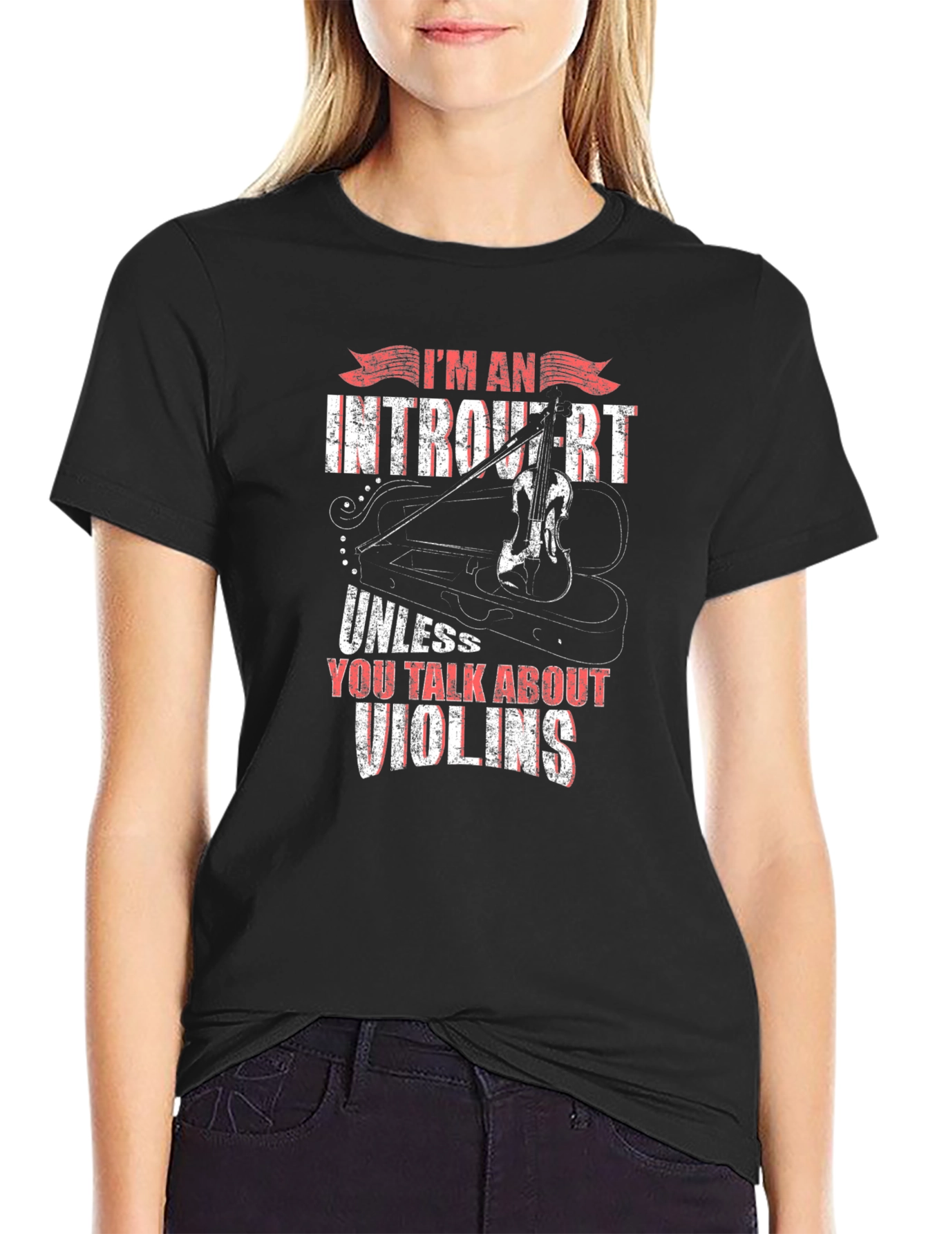 Introvert Unless Violins T-Shirt