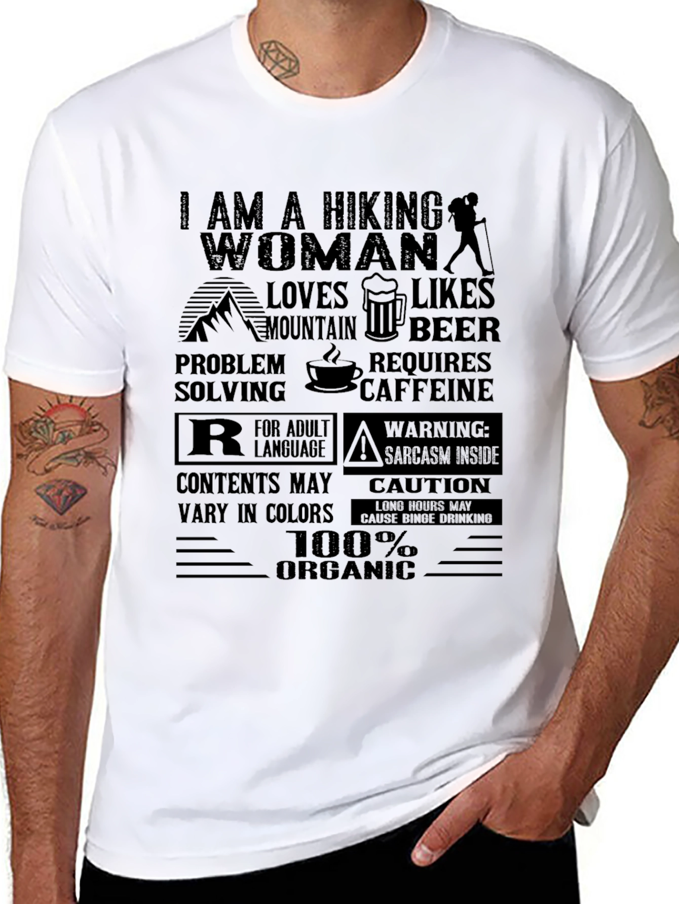 Hiking Woman Organic T-Shirt