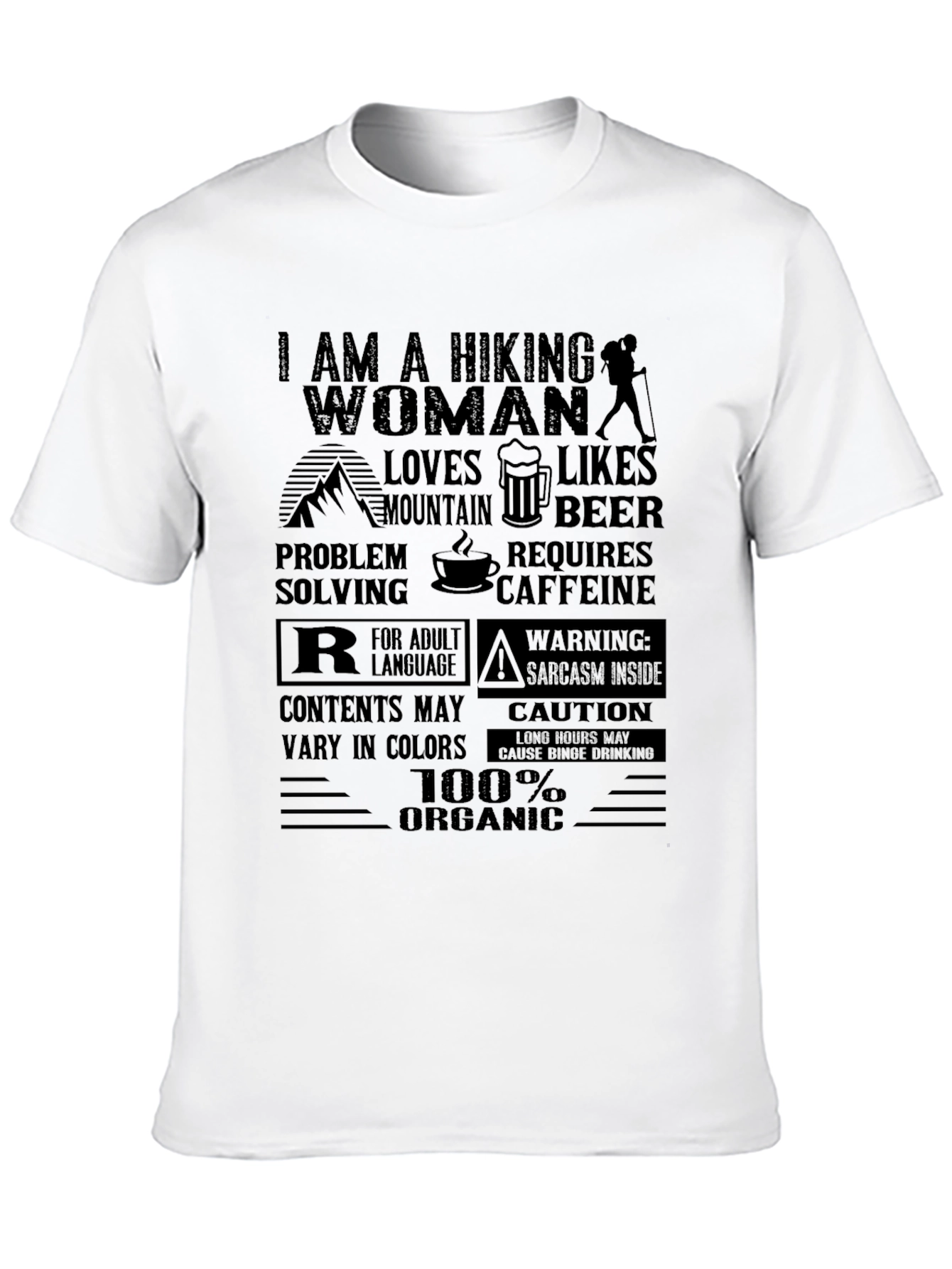 Hiking Woman Organic T-Shirt