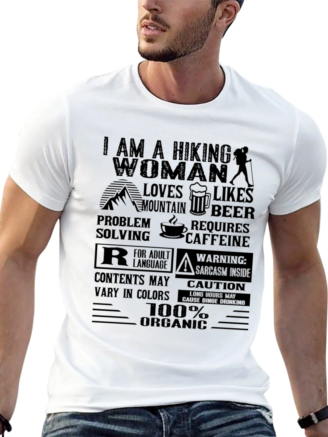 Hiking Woman Organic T-Shirt