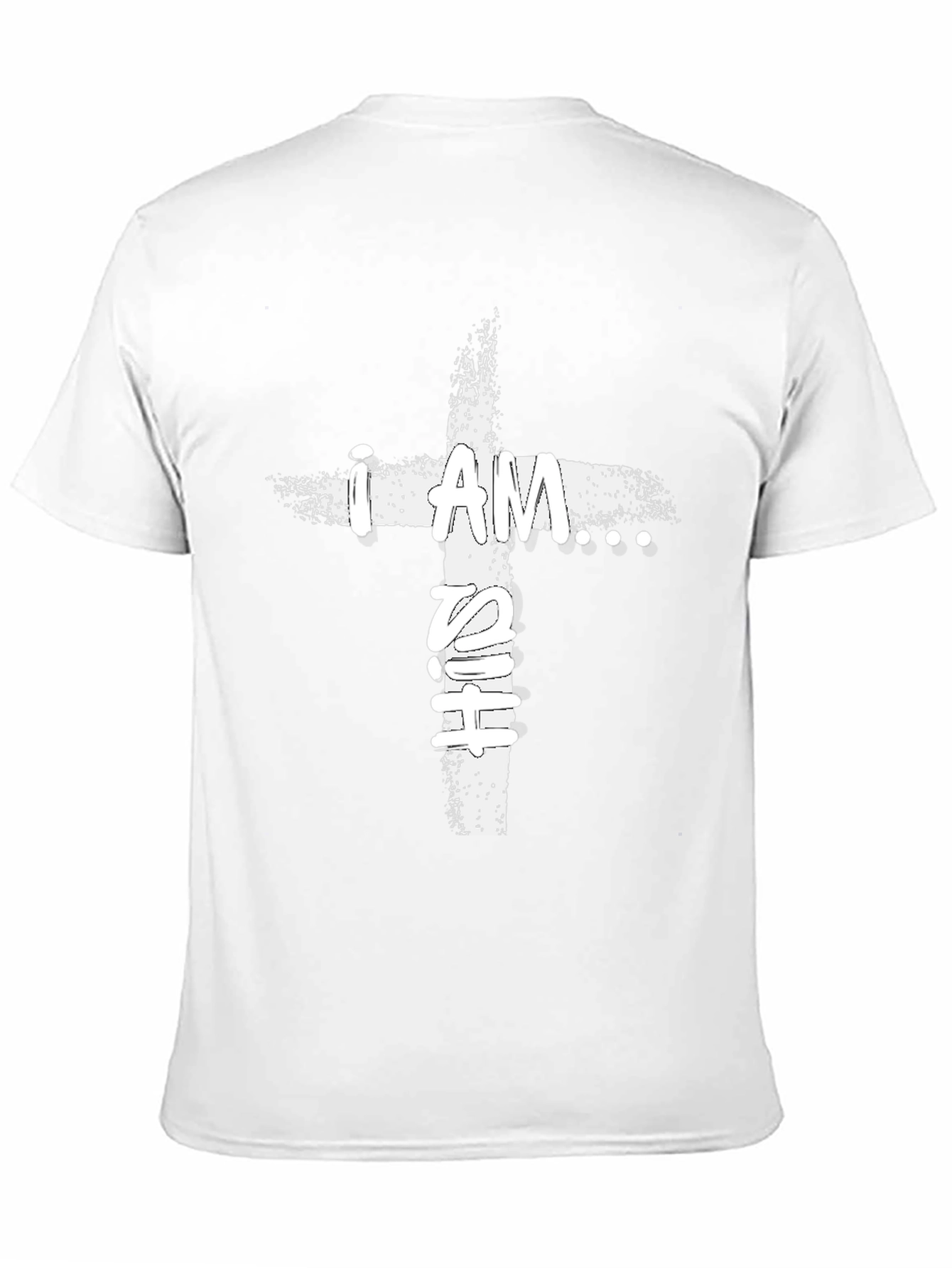 I AM T-Shirt Christian Cross Design