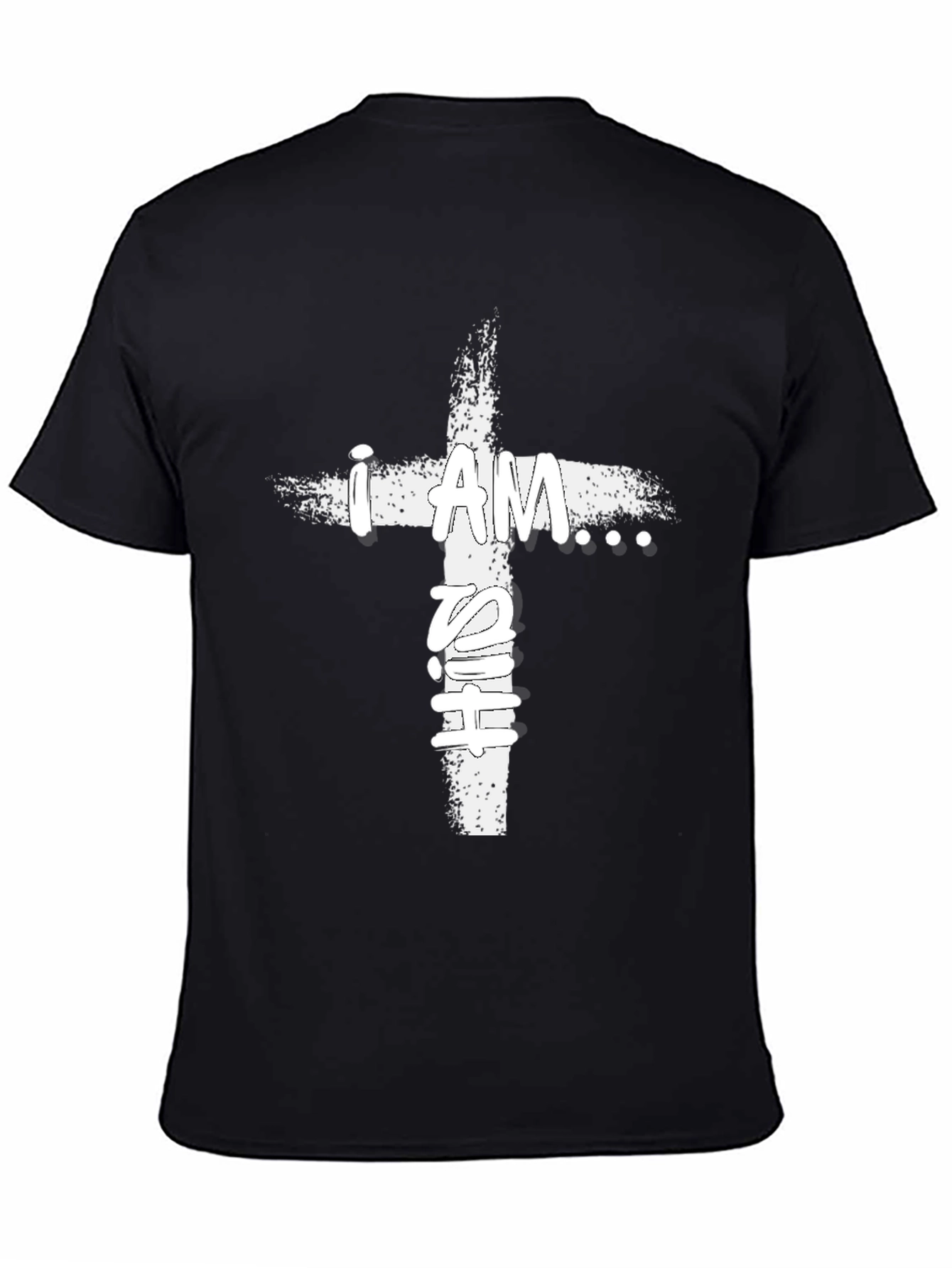 I AM T-Shirt Christian Cross Design