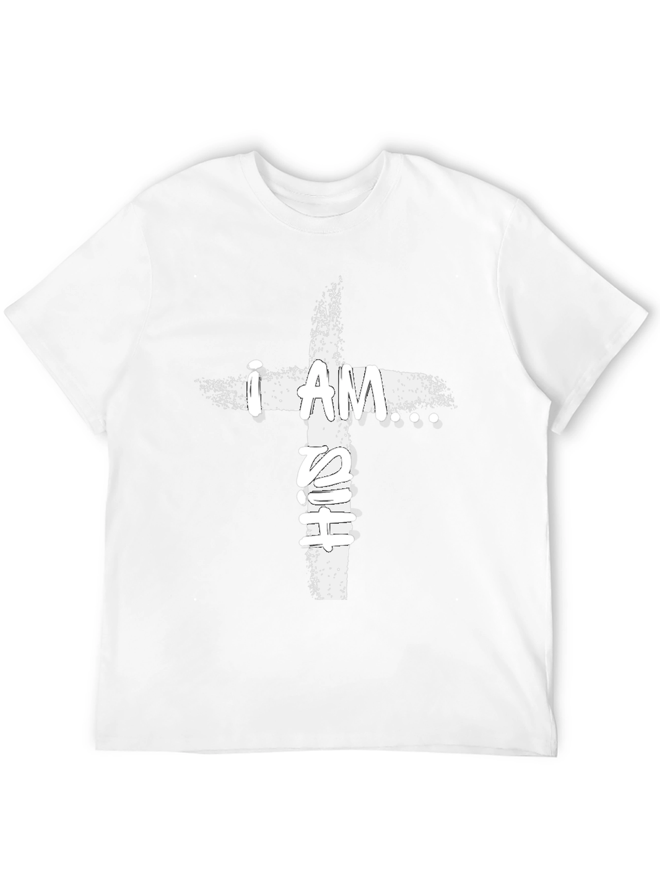 I AM T-Shirt Christian Cross Design