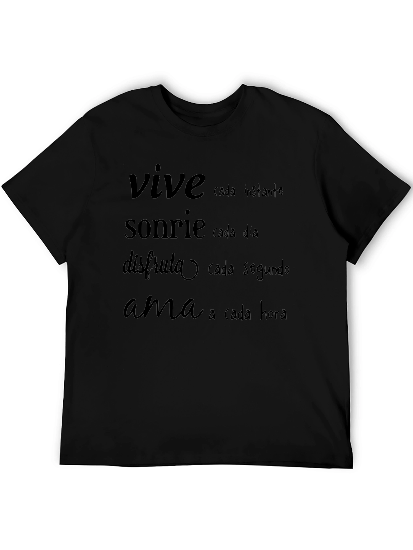 Inspirational Spanish Quote T-Shirt - Live Laugh Love
