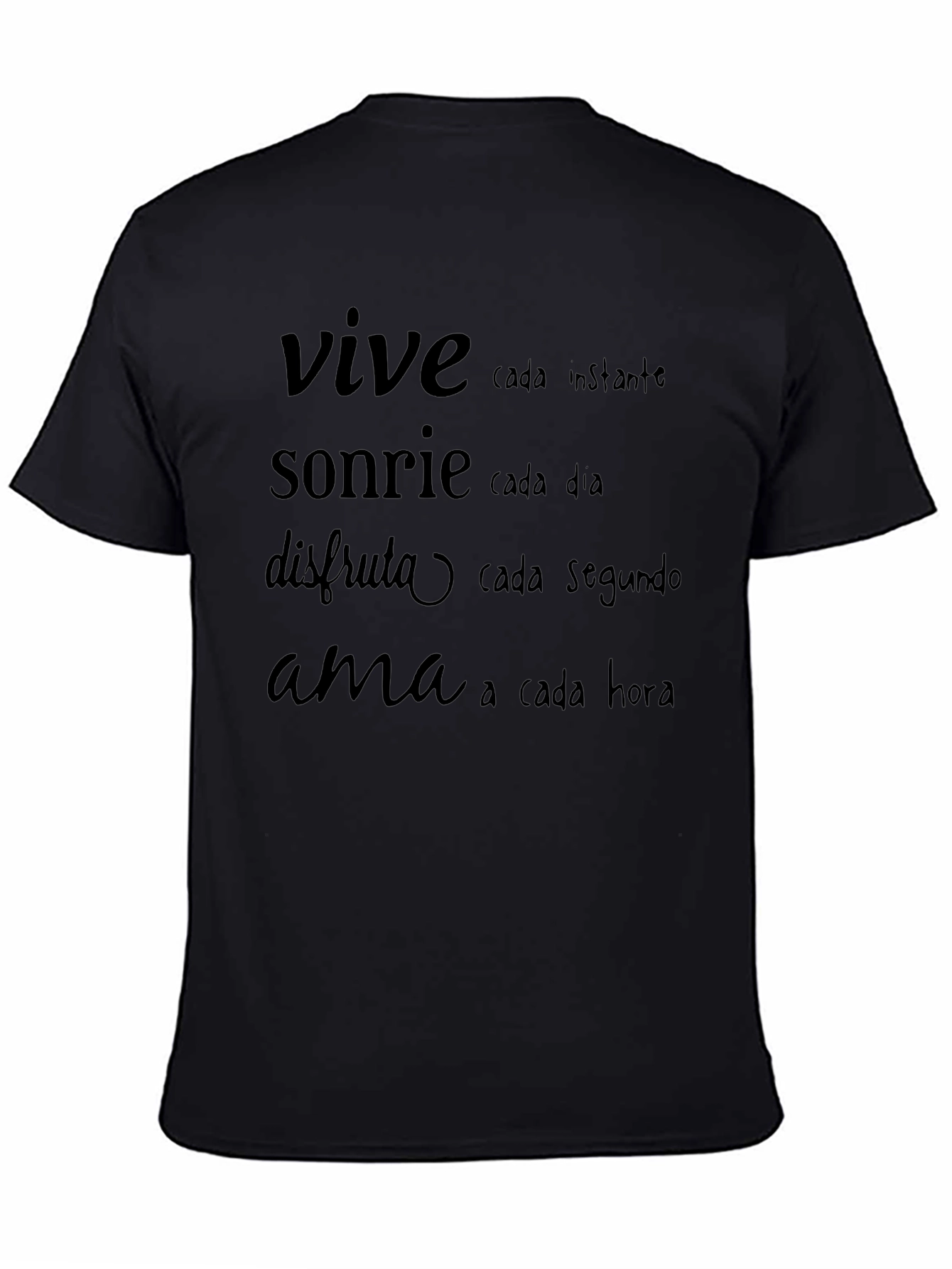 Inspirational Spanish Quote T-Shirt - Live Laugh Love