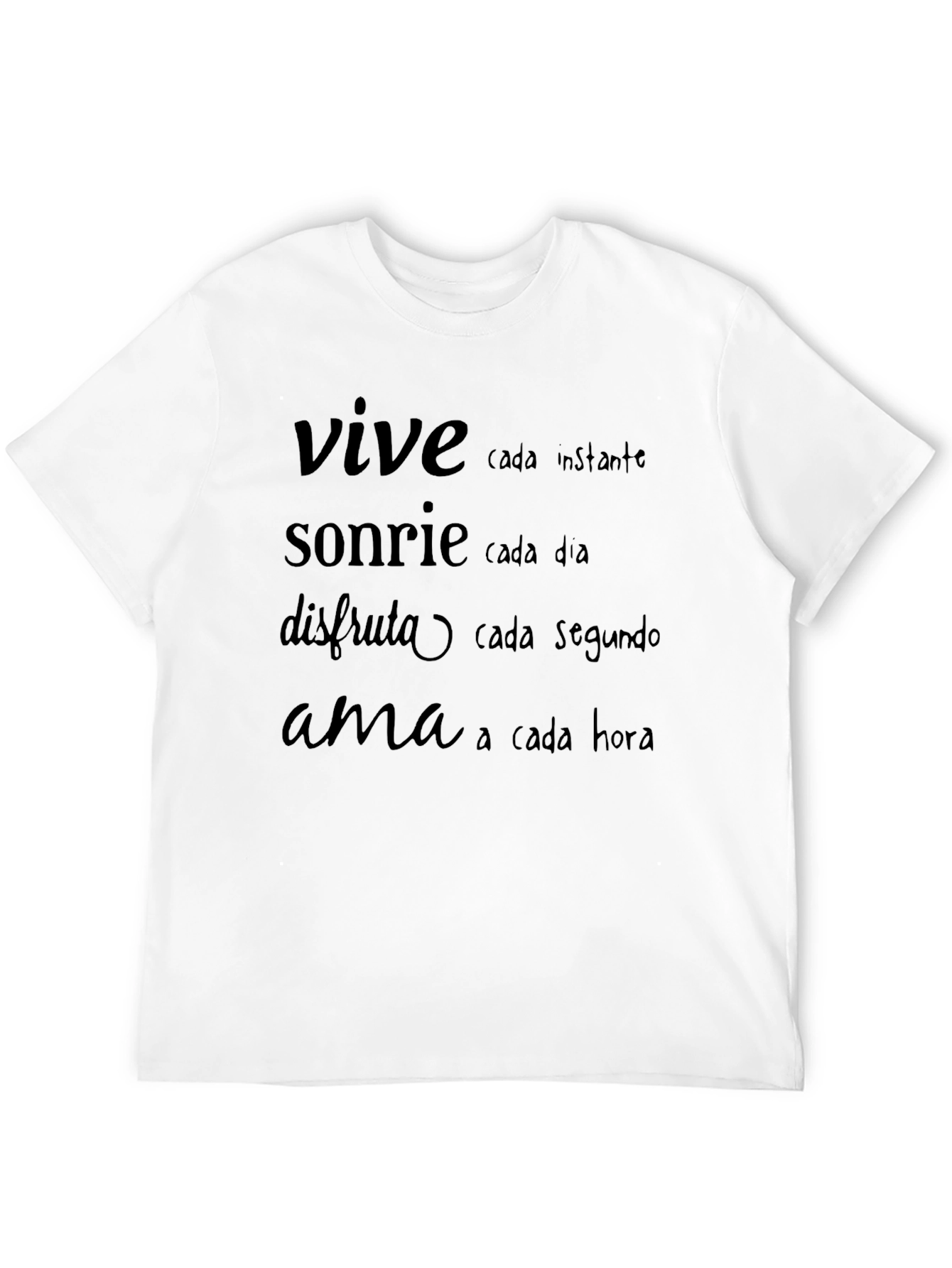 Inspirational Spanish Quote T-Shirt - Live Laugh Love