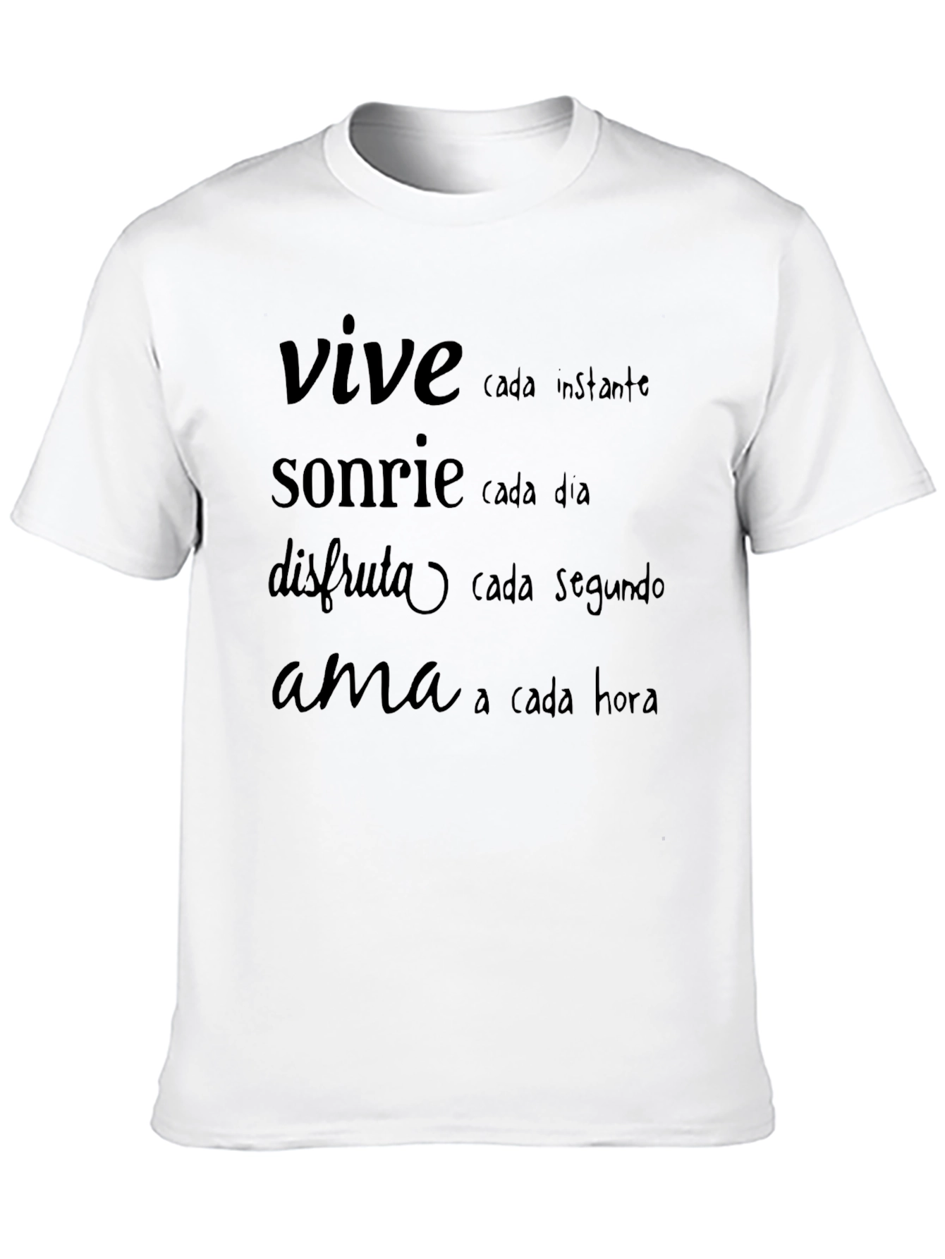 Inspirational Spanish Quote T-Shirt - Live Laugh Love