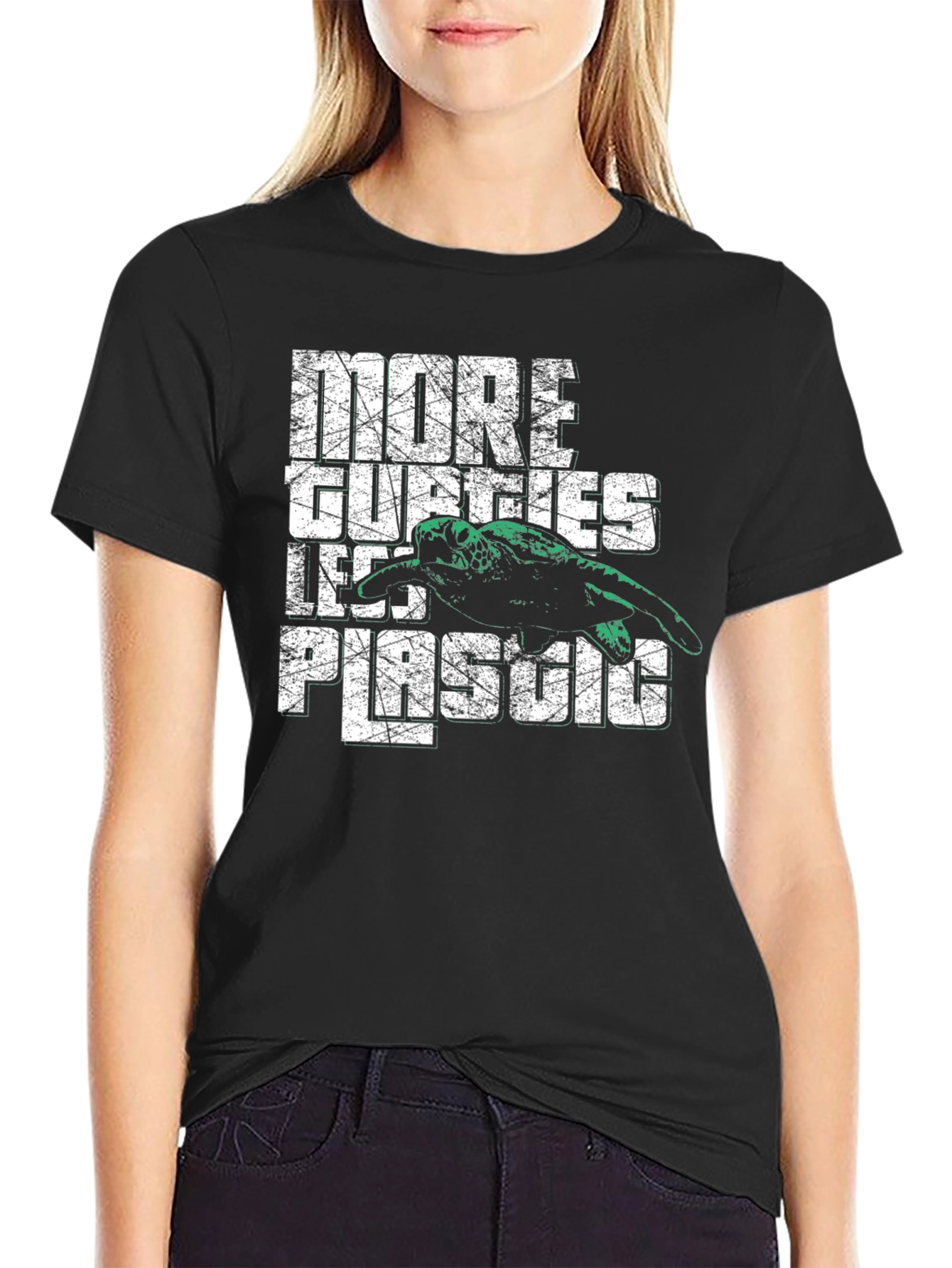 Eco-Friendly Turtle Graphic Tee